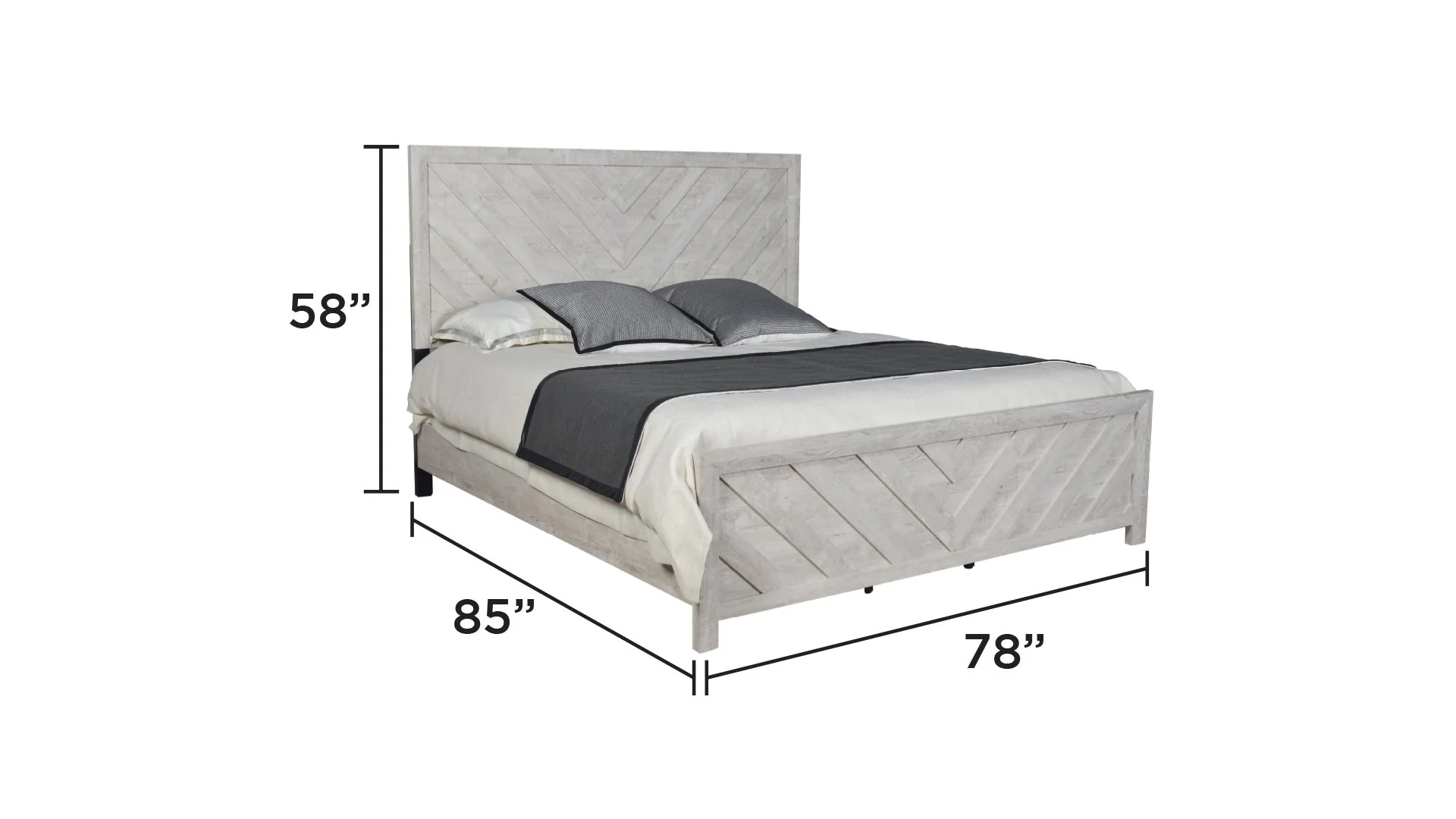 Denver King Bed Rustic Natural - Image 5