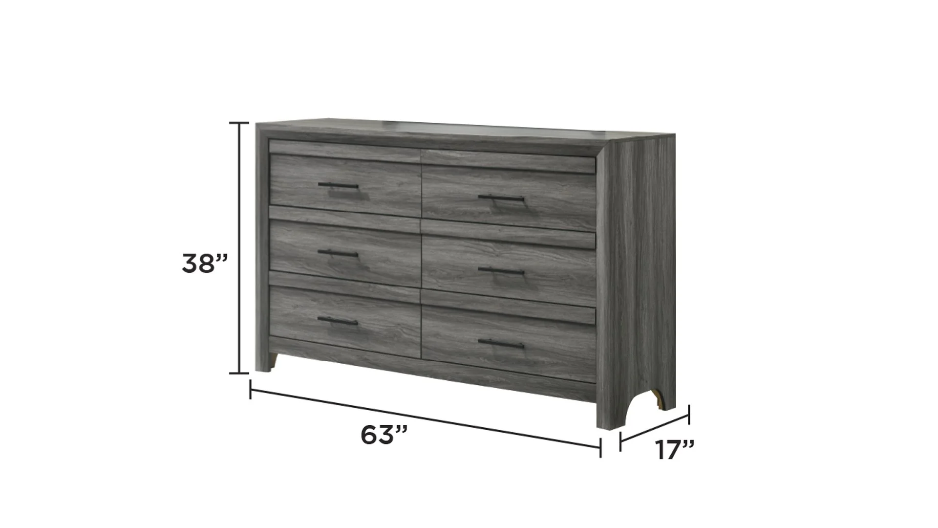 Denver Queen 5 Pc Bedroom Set Gray - Image 8