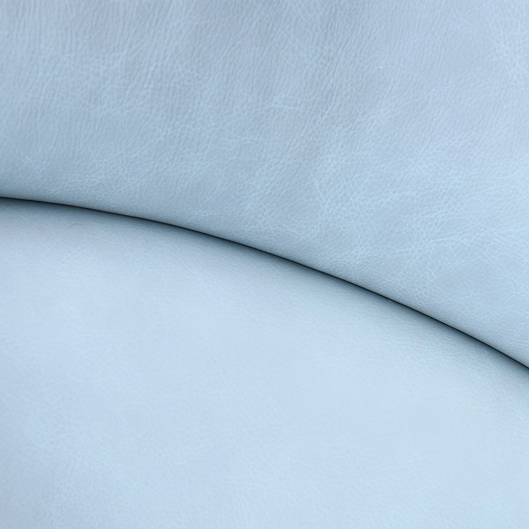Desi Sky Blue Leather Swivel Accent Chair - Image 7