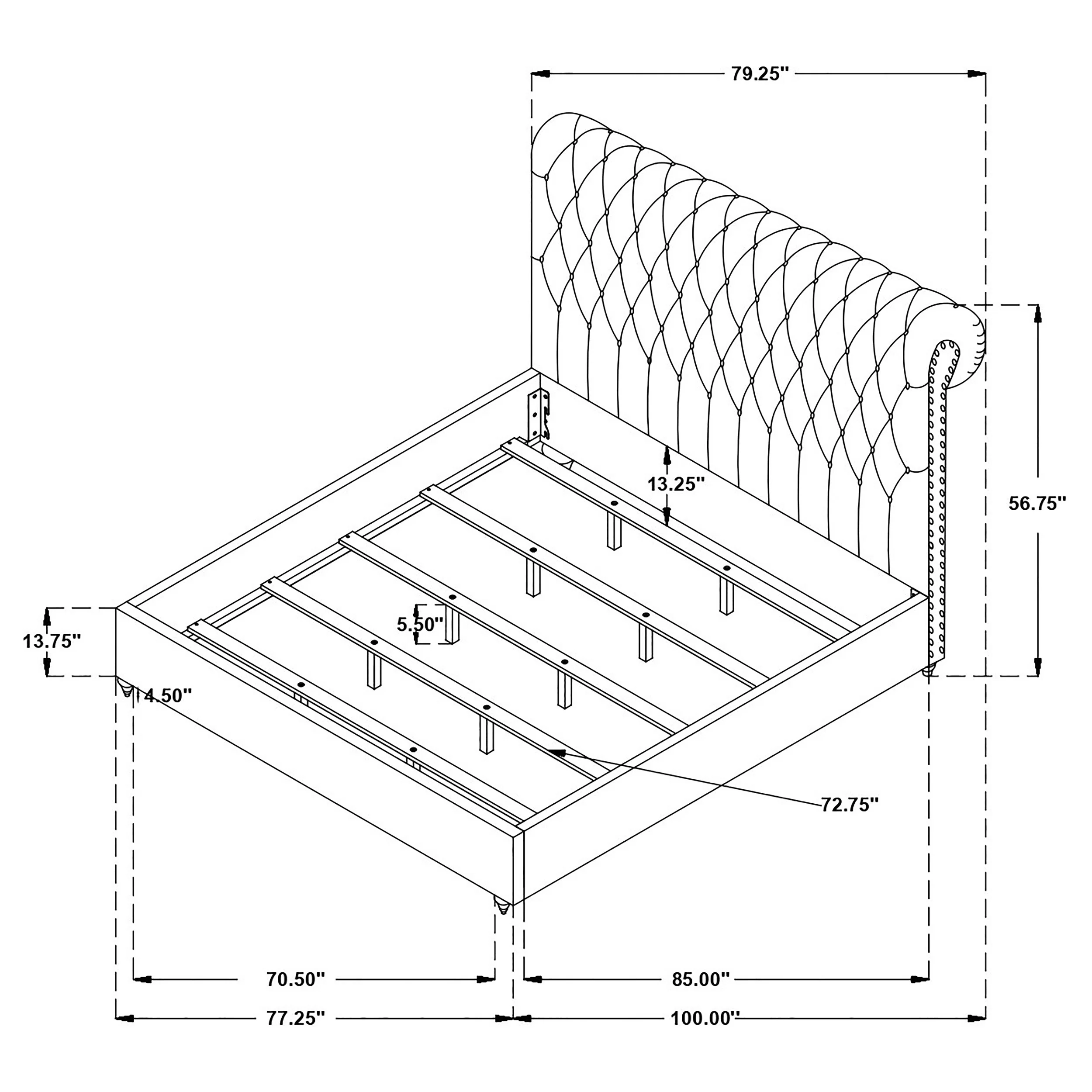 Devon Panel Bed - Image 17