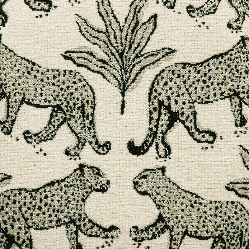 Dex Cream Leopard Jacquard Ottoman - Image 7