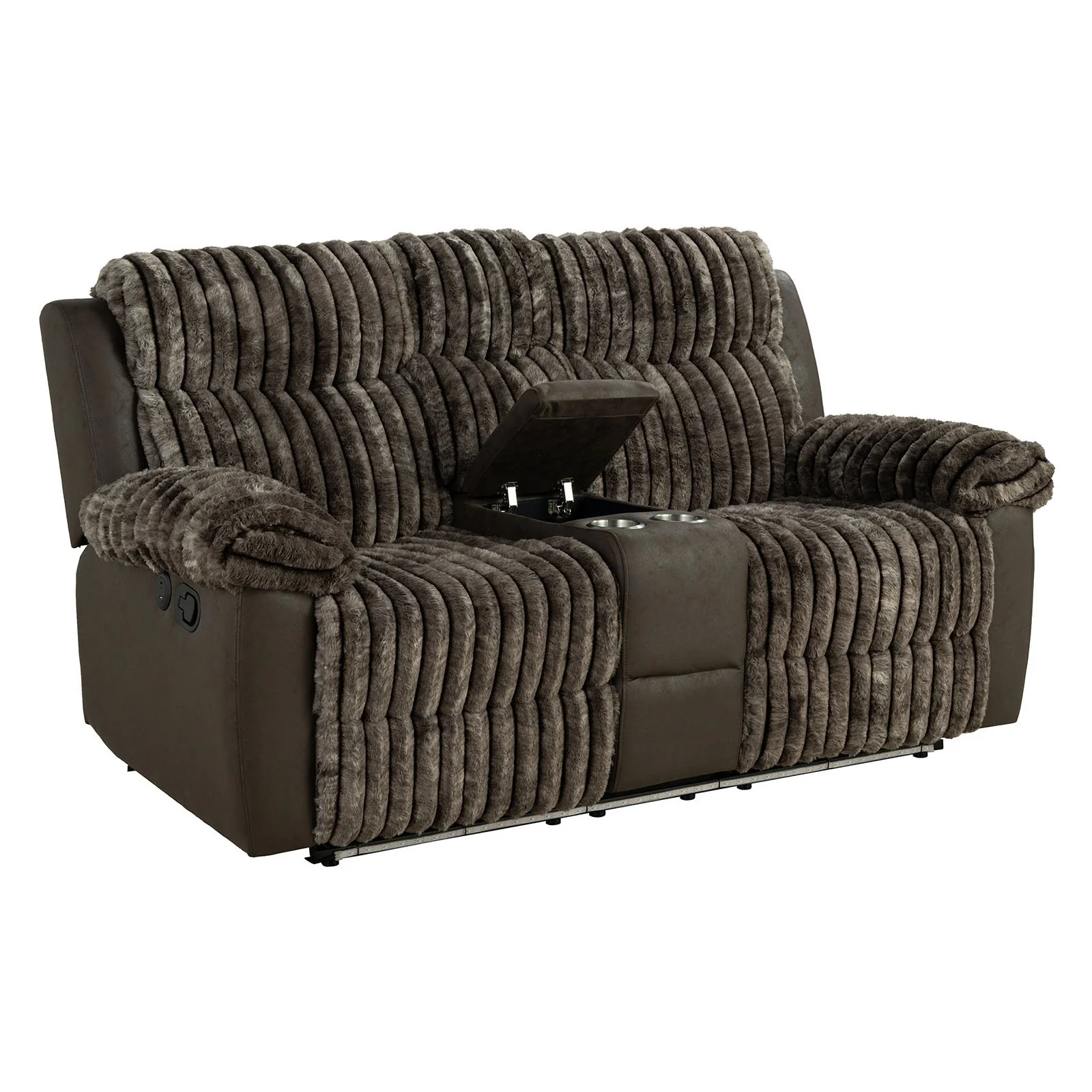 Dionysus Manual Reclining Sofa w/ USB & LED - Image 5