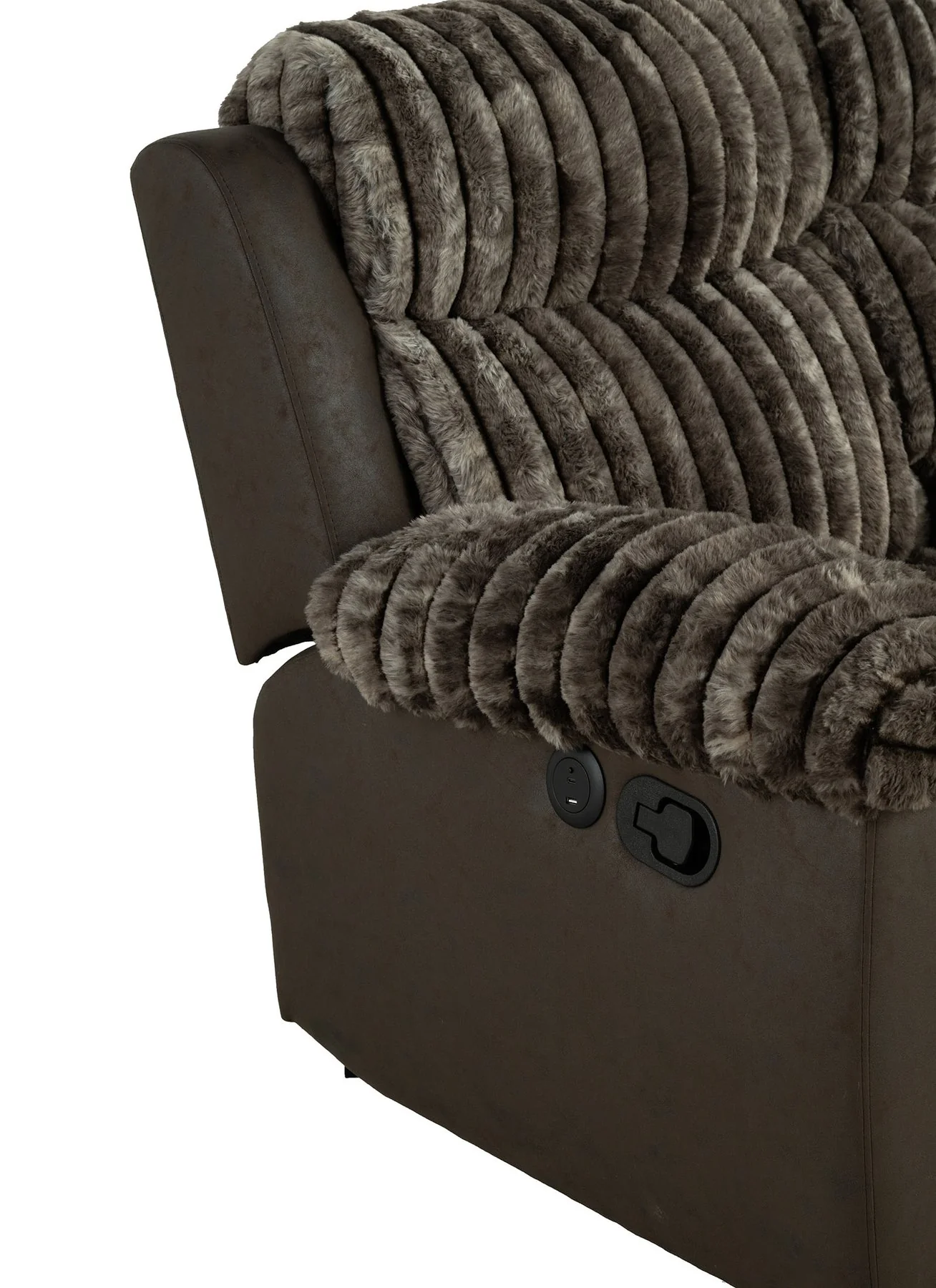Dionysus Manual Reclining Sofa w/ USB & LED - Image 6