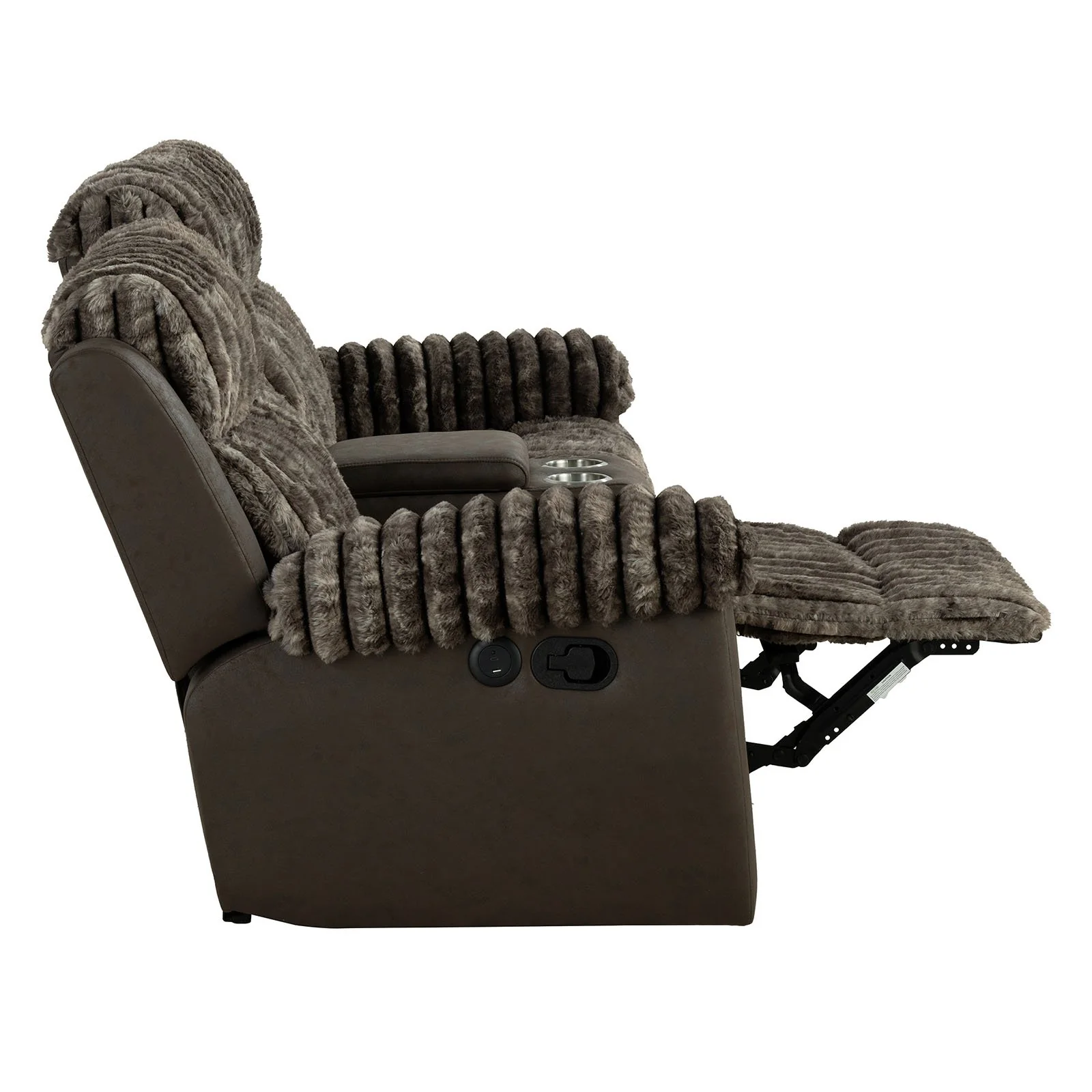 Dionysus Manual Reclining Sofa w/ USB & LED - Image 7