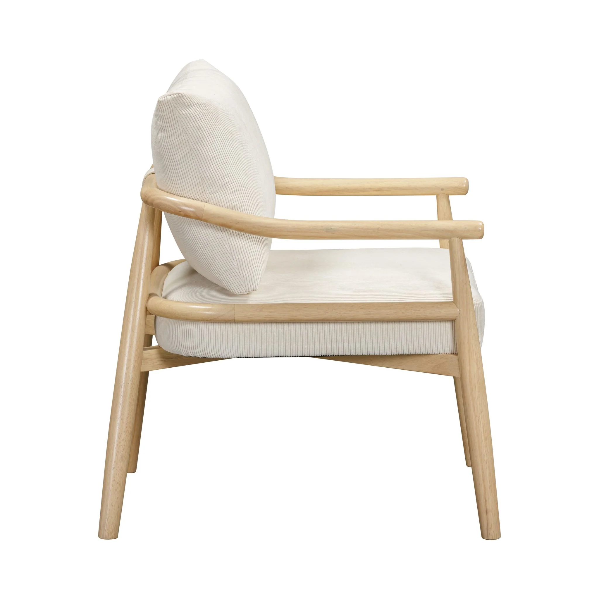 Dixie Cream Performance Corduroy Accent Chair - Image 4
