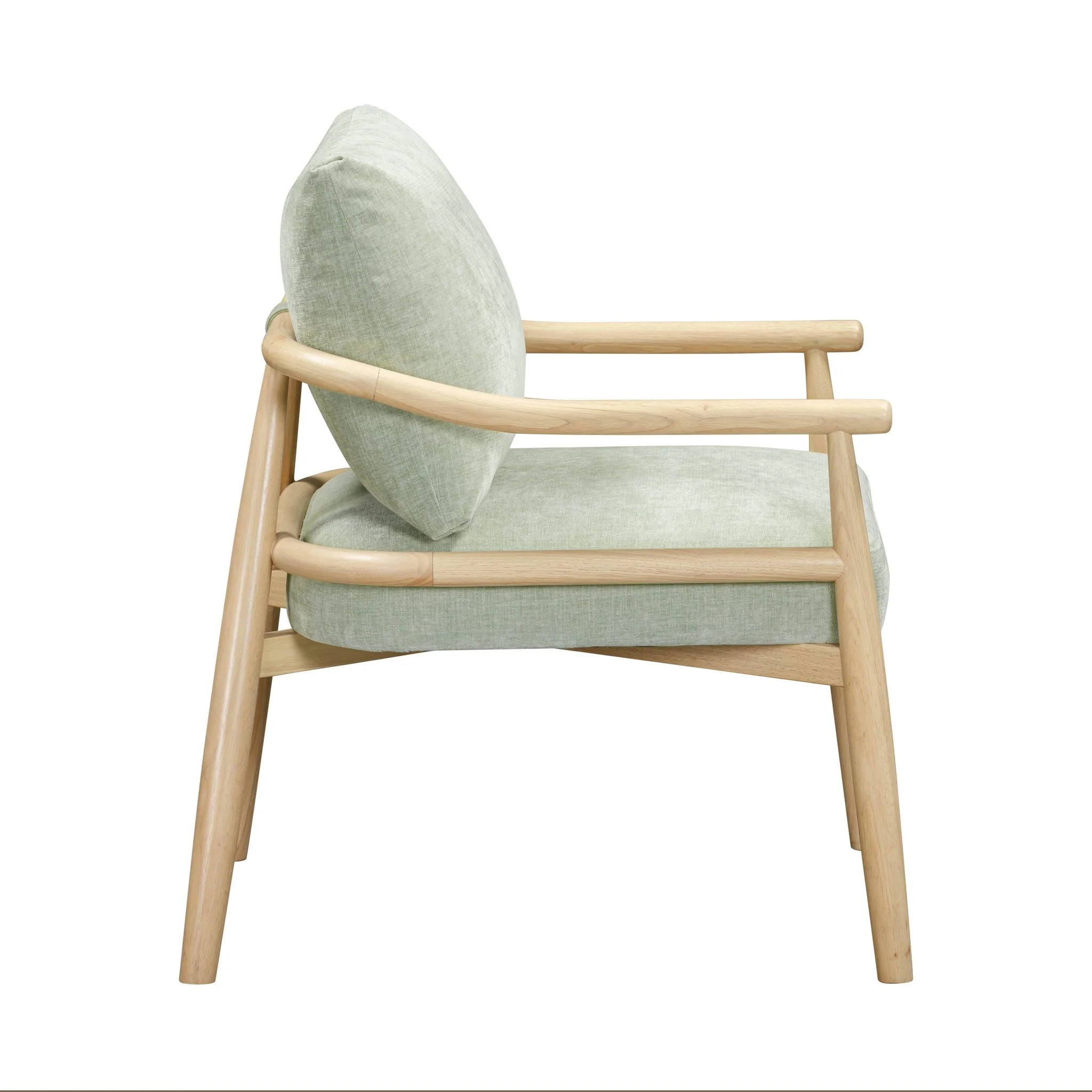 Dixie Mint Green Chenille Velvet Accent Chair - Image 4