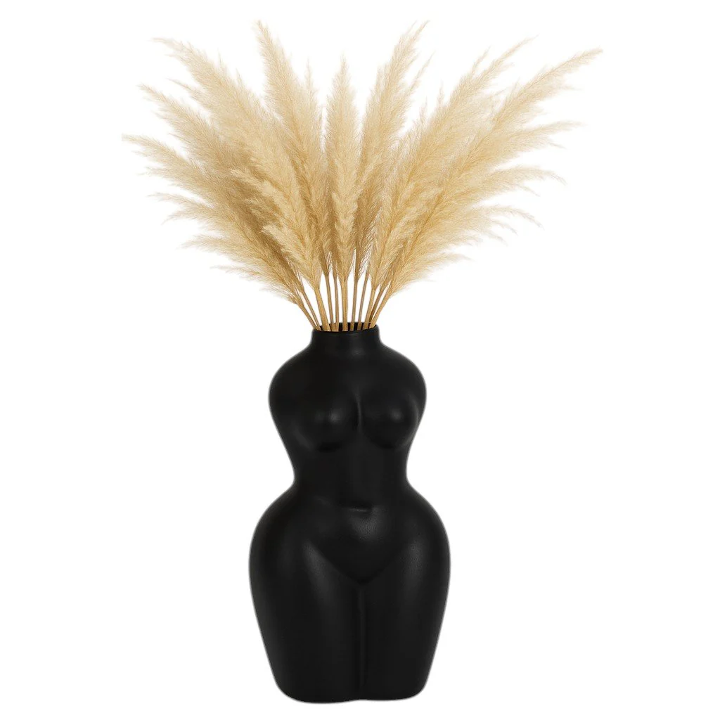 Dol, 12"h Torso Vase, Black - Image 2