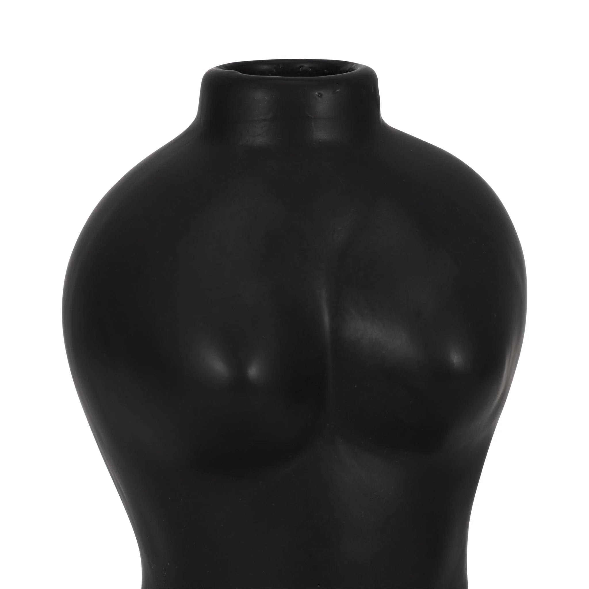 Dol, 12"h Torso Vase, Black - Image 6