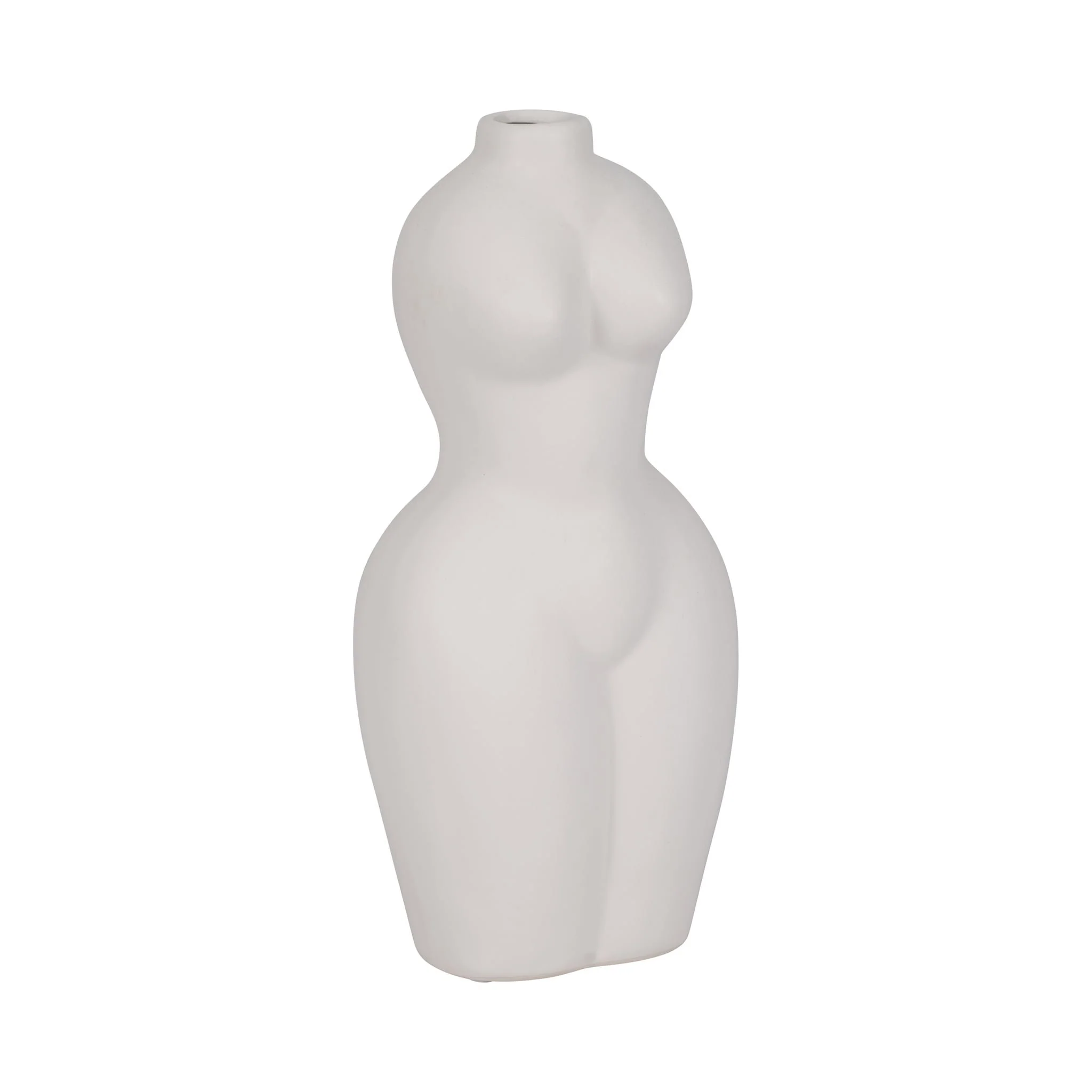 Dol, 12"h Torso Vase, White - Image 3
