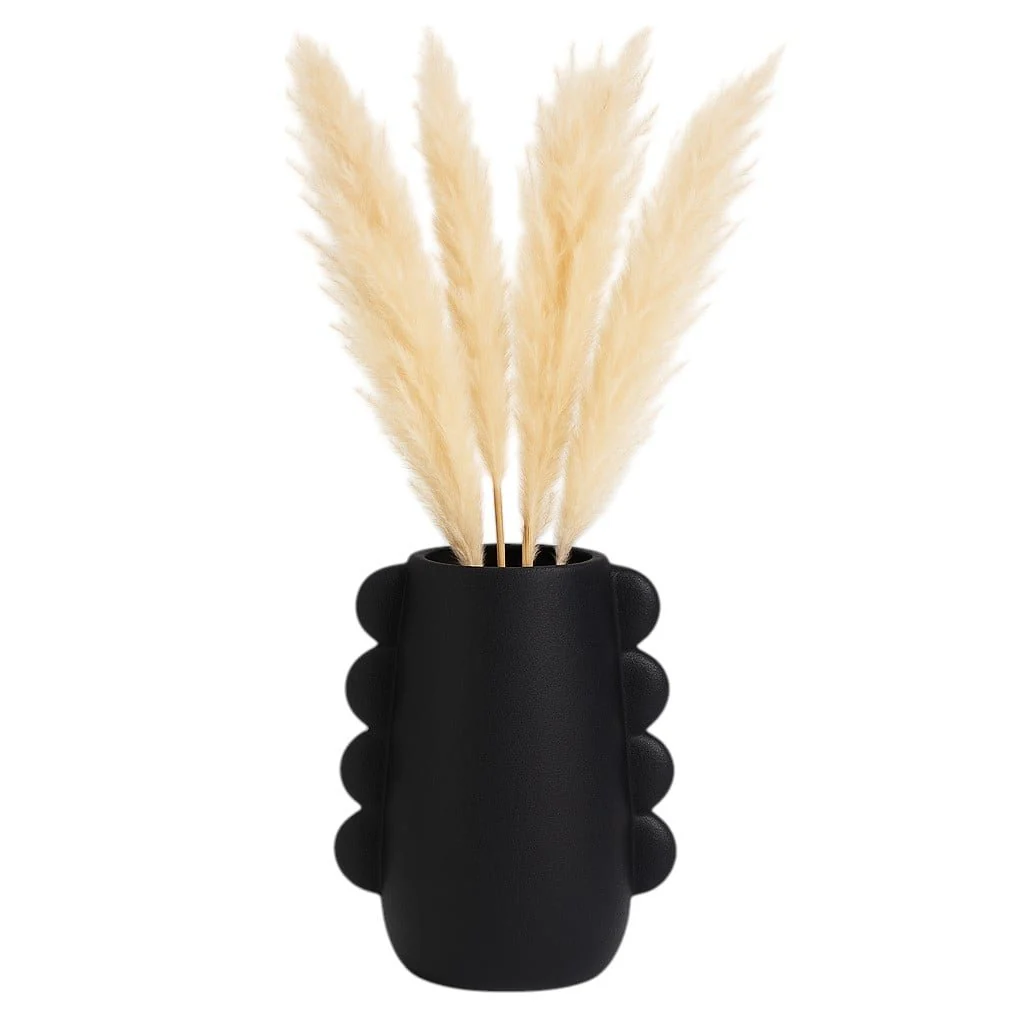 Dol, 7" Eared Vase, Black - Image 2