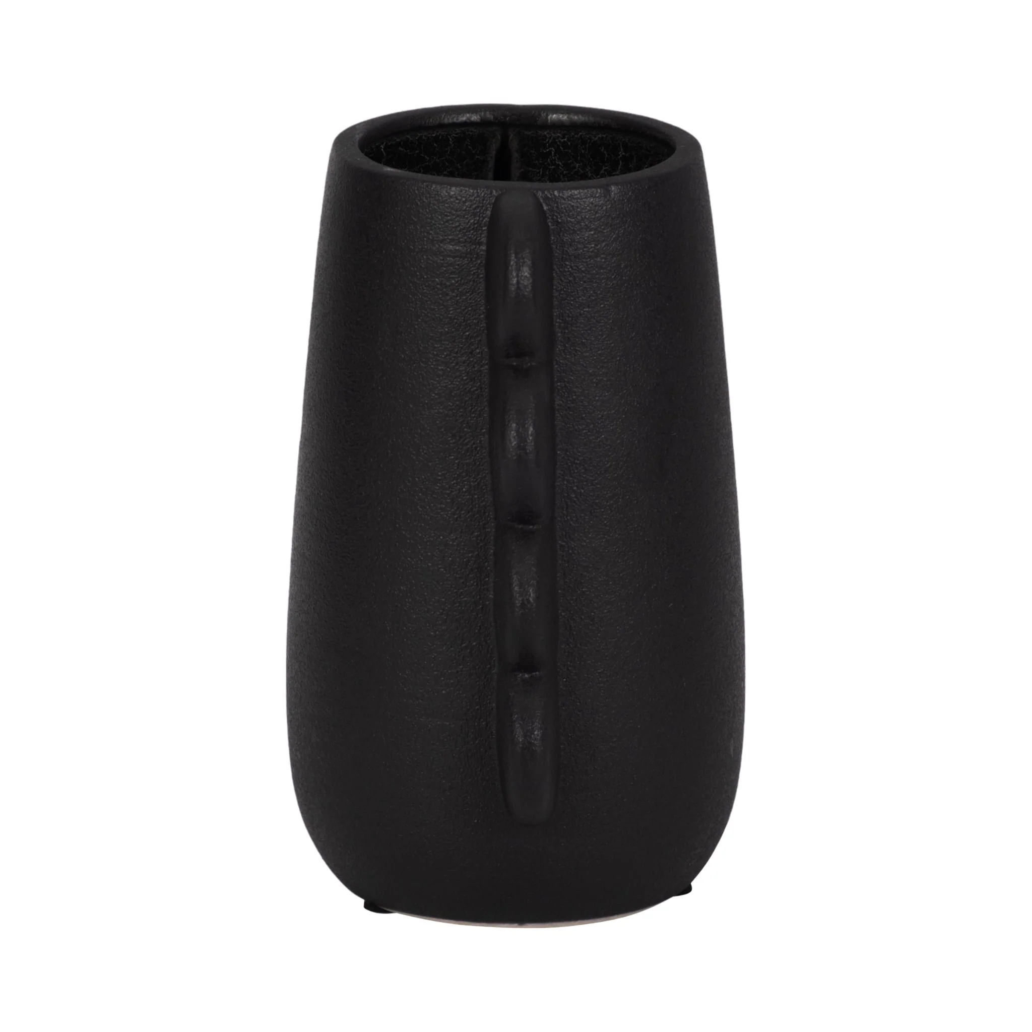Dol, 7" Eared Vase, Black - Image 4