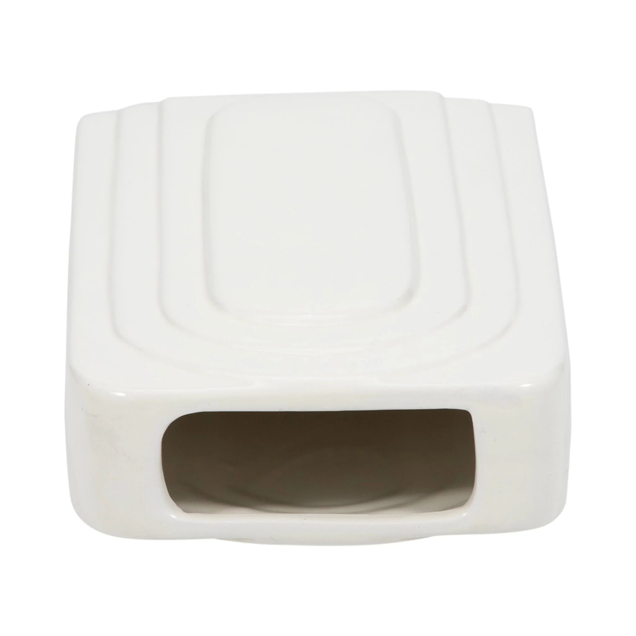Dol, 7" Rectangular Vase, White - Image 6