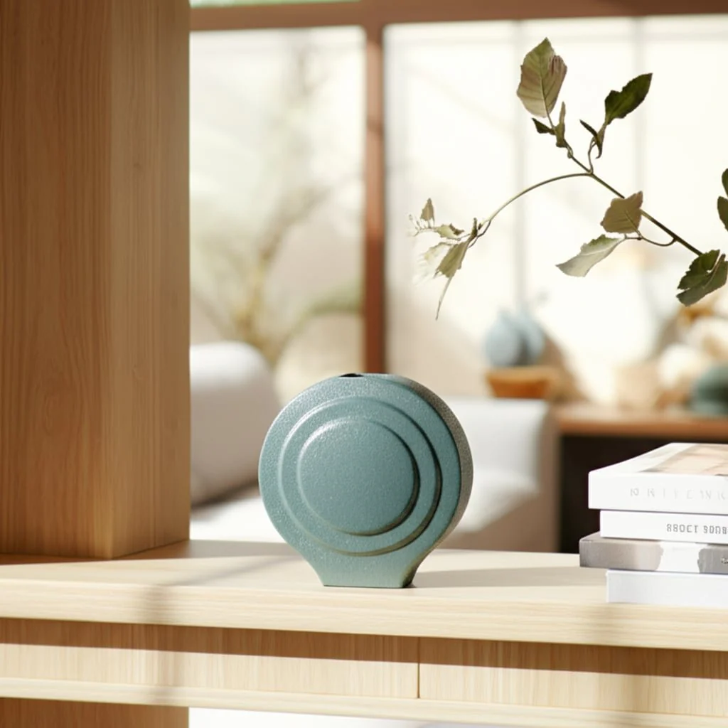 Dol, 7" Round Vase, Deep Teal - Image 13