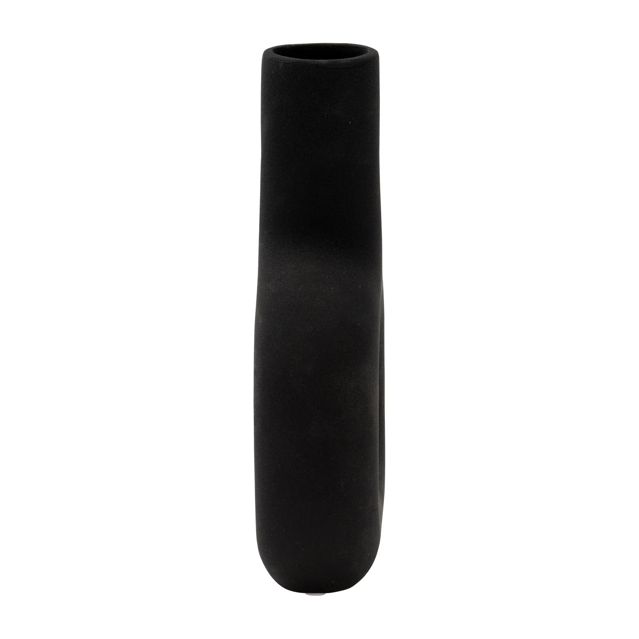 Dol, 8" Open Cut Vase, Black - Image 4