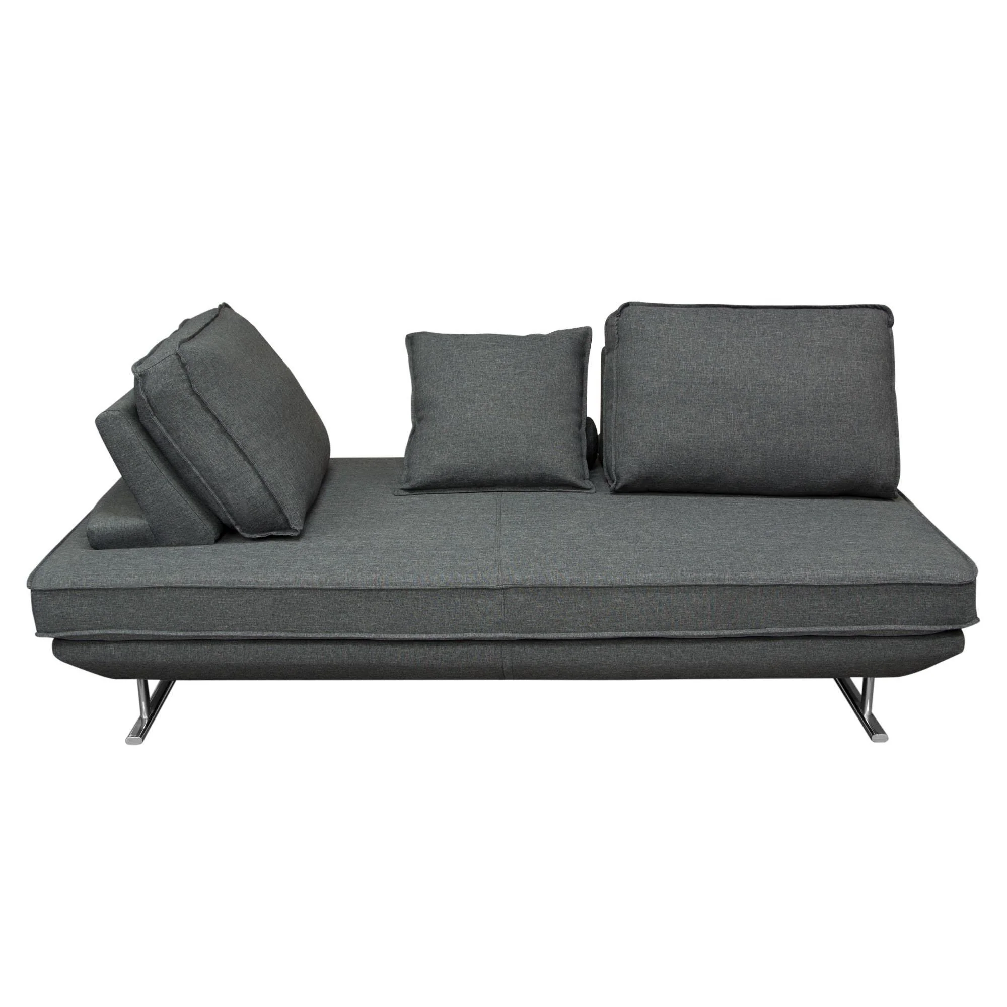 Dolce Lounge Seating Platform with Moveable Backrest Supports by Diamond Sofa - Grey Fabric - Image 2