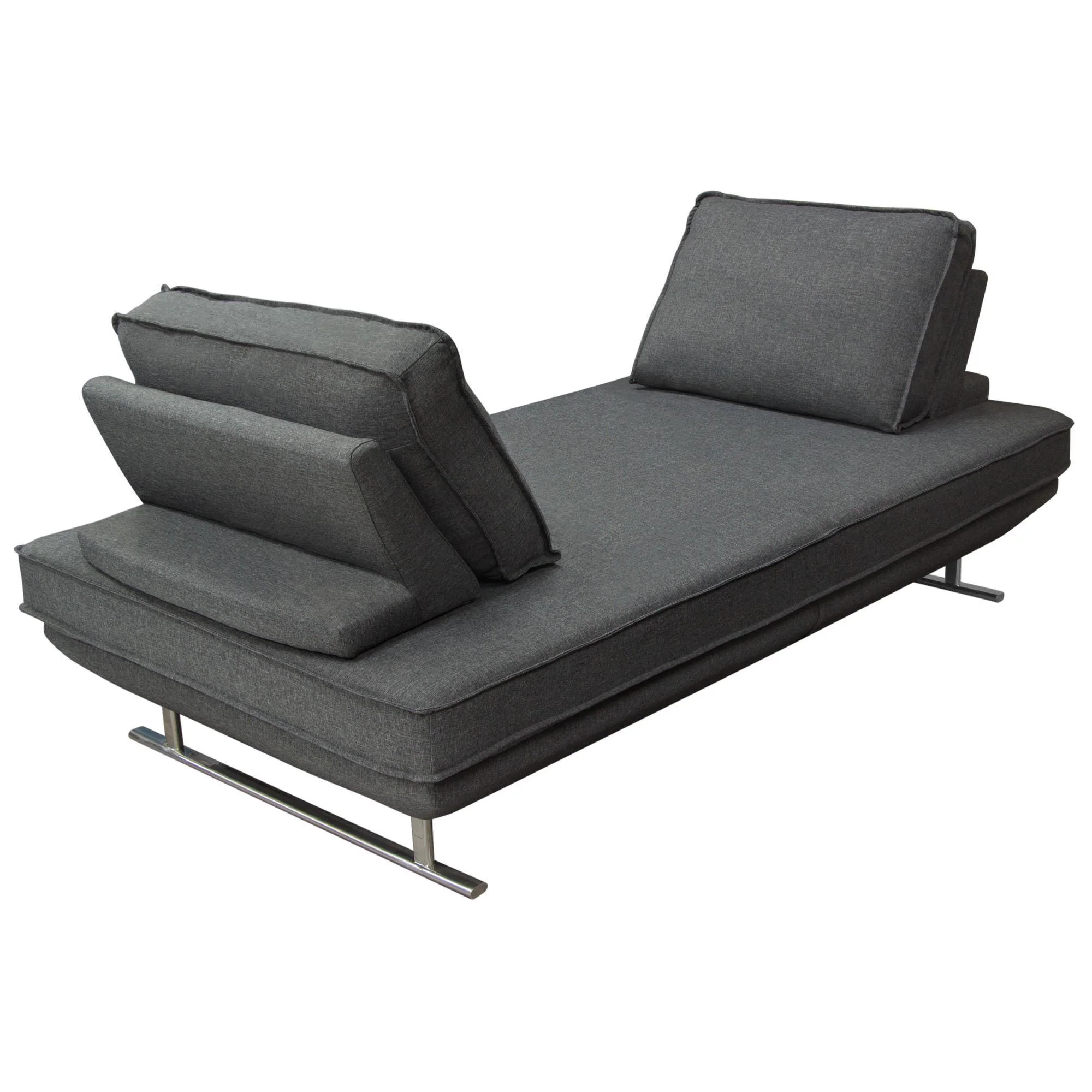 Dolce Lounge Seating Platform with Moveable Backrest Supports by Diamond Sofa - Grey Fabric - Image 7