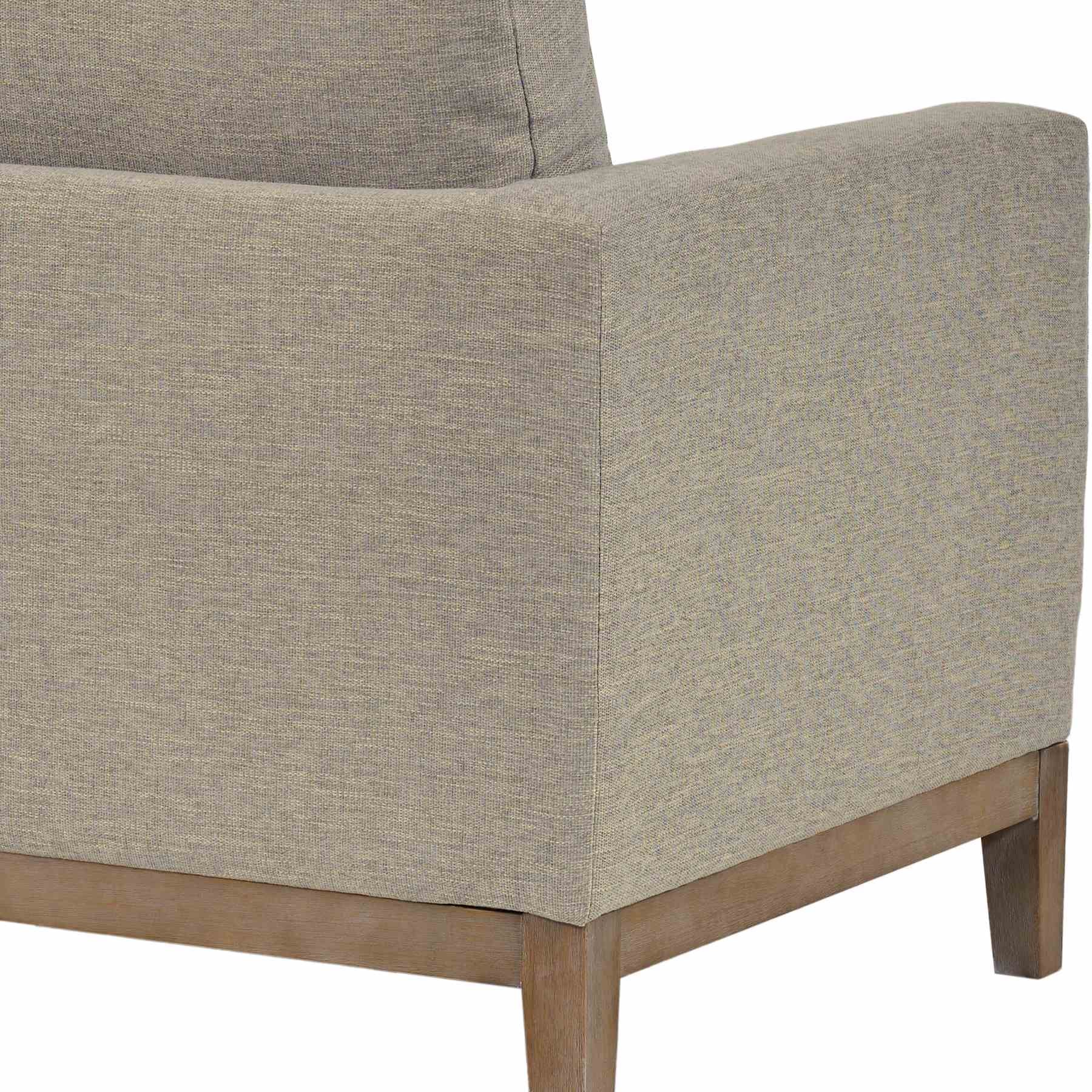 Donna 35" Upholstered Accent Chair in Platinum Gray - Image 6