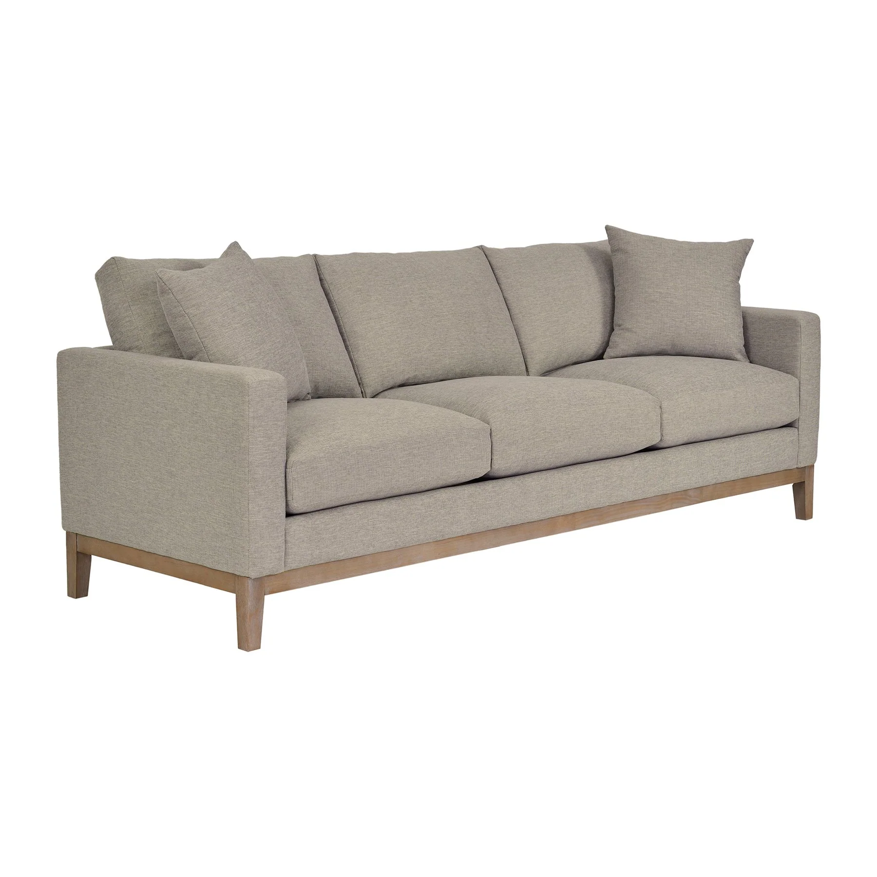 Donna 93" Upholstered Sofa in Platinum Gray - Image 2