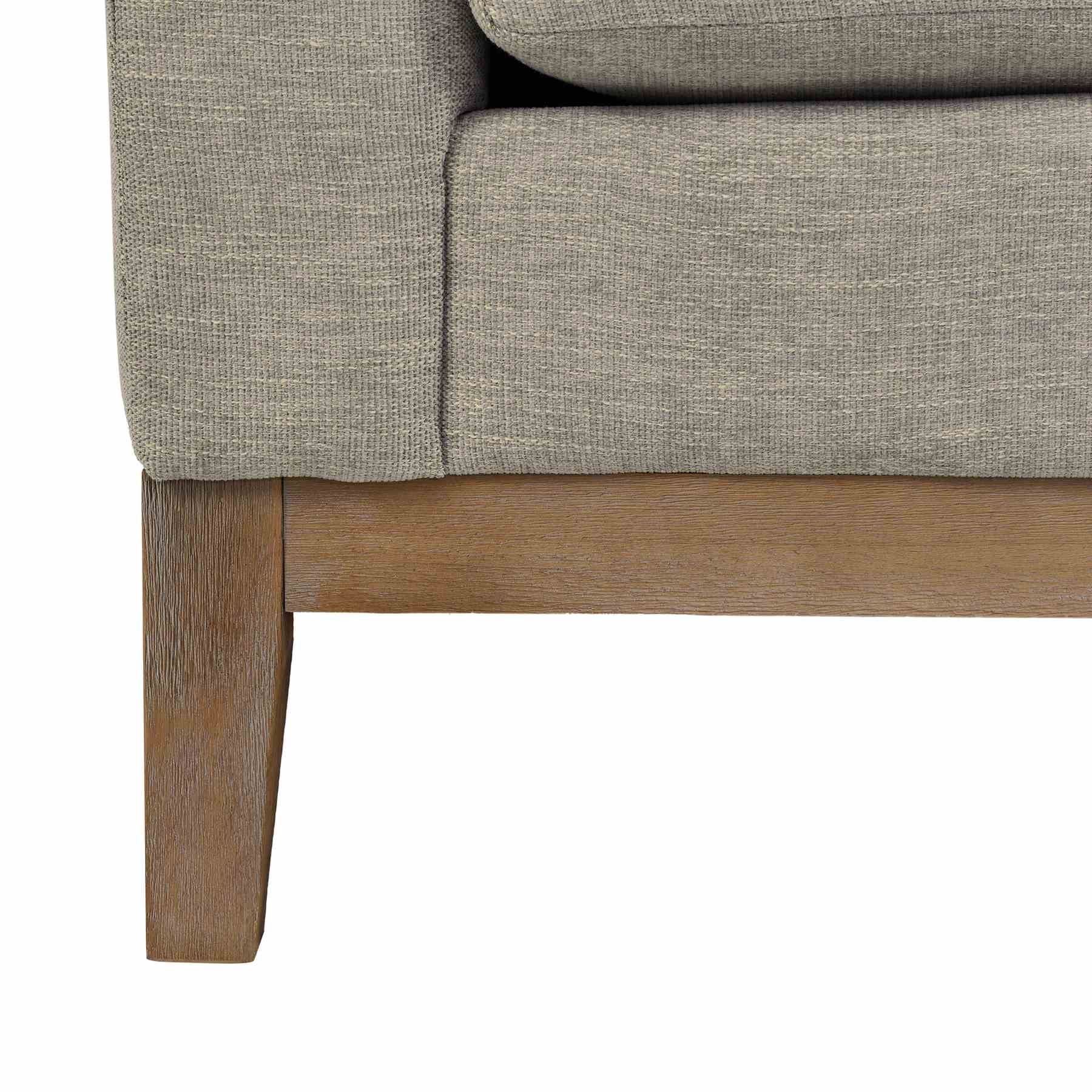 Donna 93" Upholstered Sofa in Platinum Gray - Image 6
