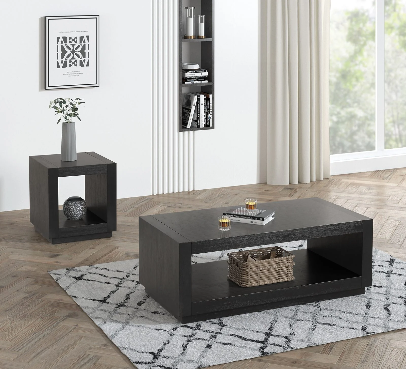 Dothan End Table, Black - Image 2