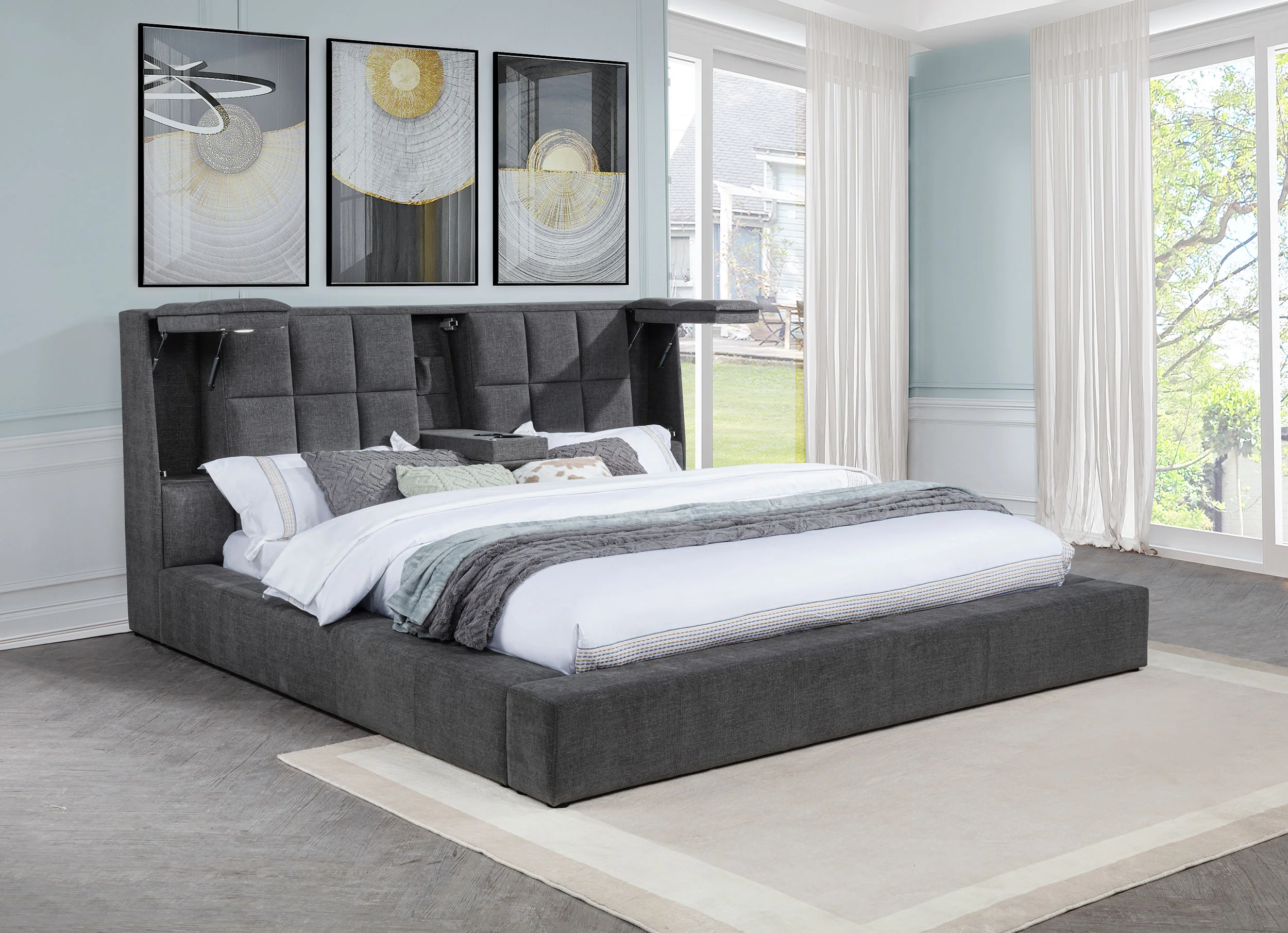 Dreux Panel Platform Bed - Image 73