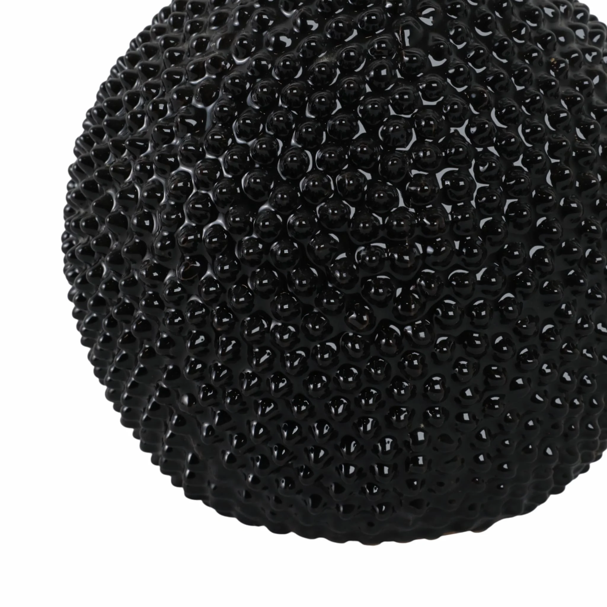 Ec, Gloss Black Spiked Ceramic Vase 8 - Image 5