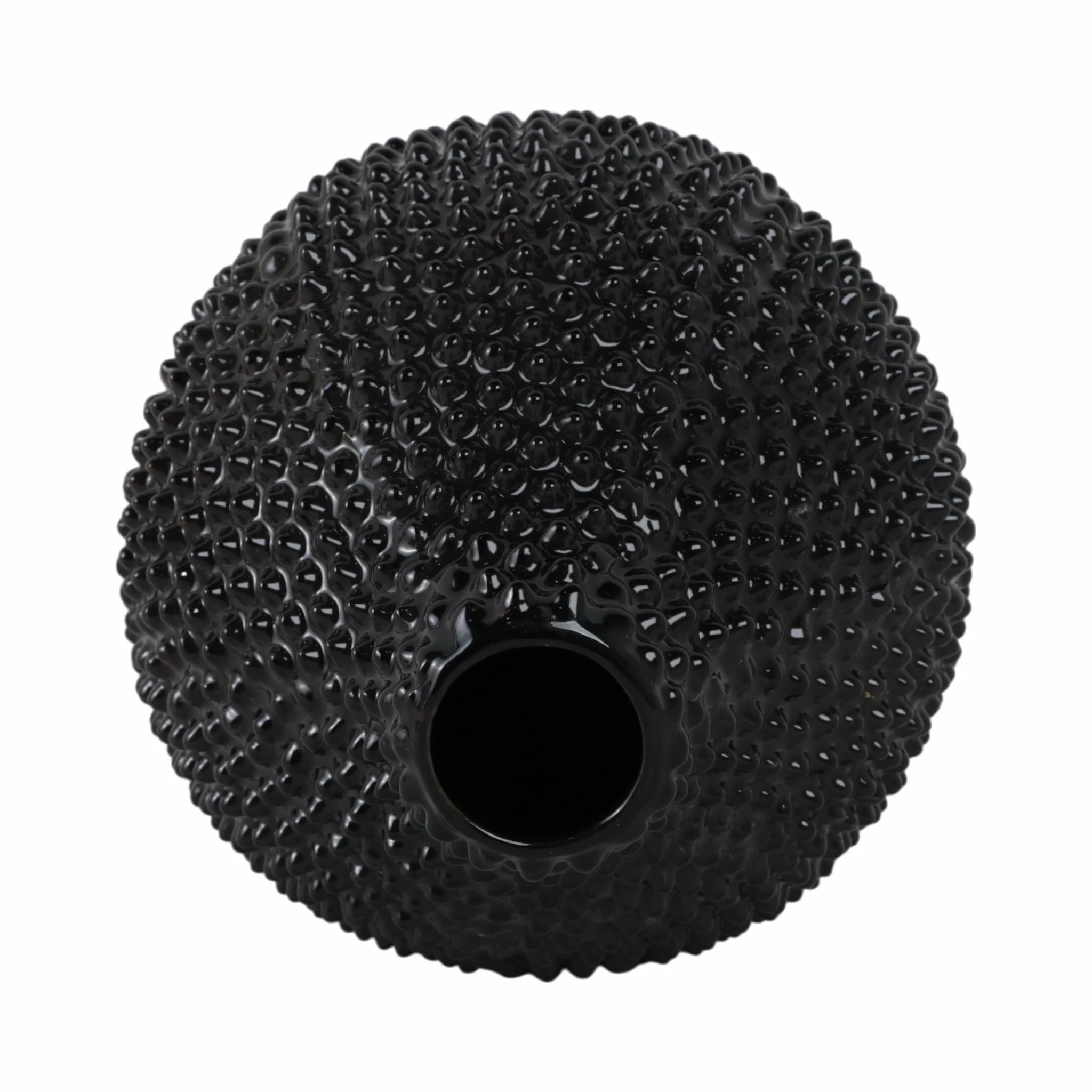 Ec, Gloss Black Spiked Ceramic Vase 8 - Image 6