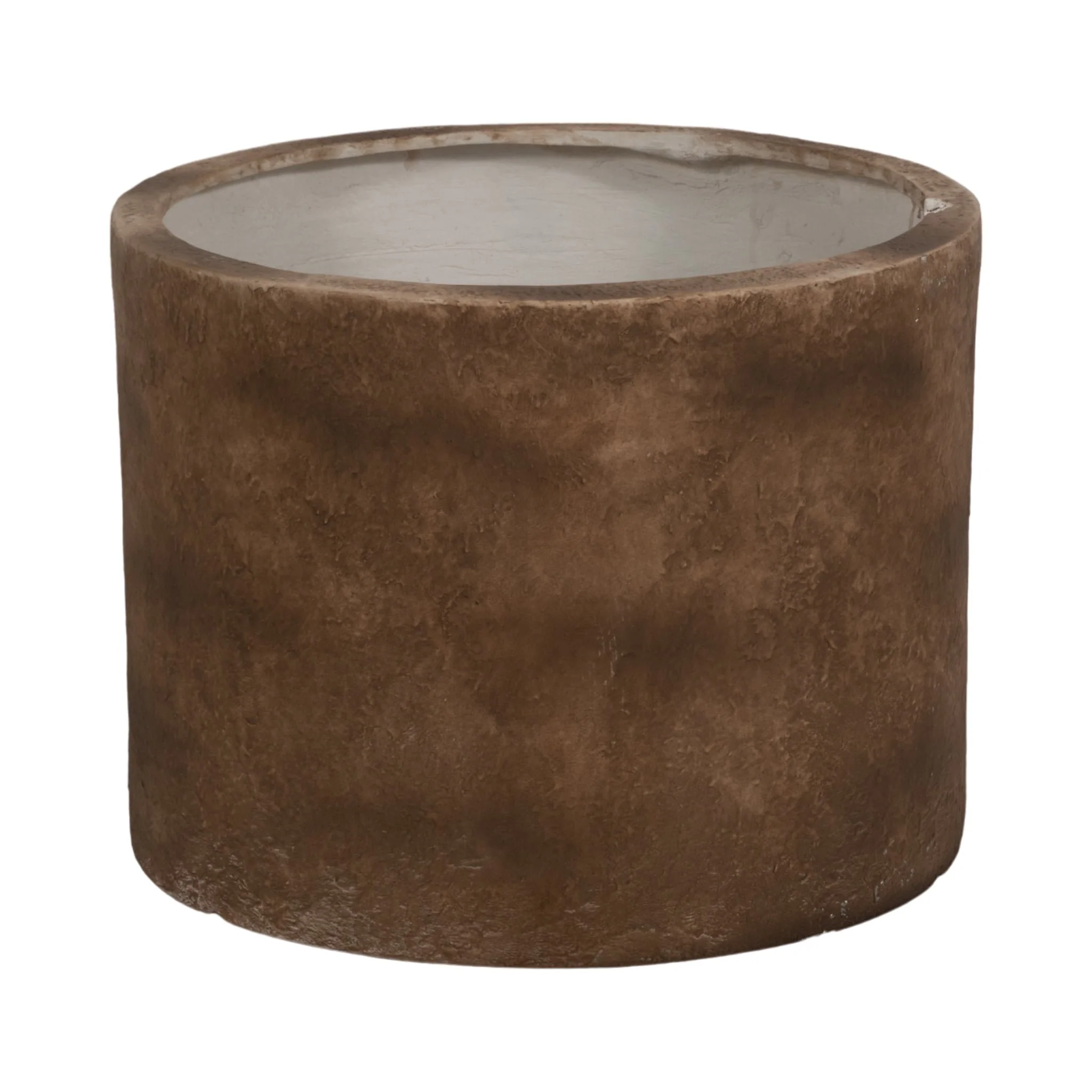 Ec Resin, 24"d Round Planter, Brown - Image 3