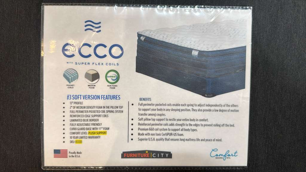 ECCO 13" Pillow Top Mattress - Image 6