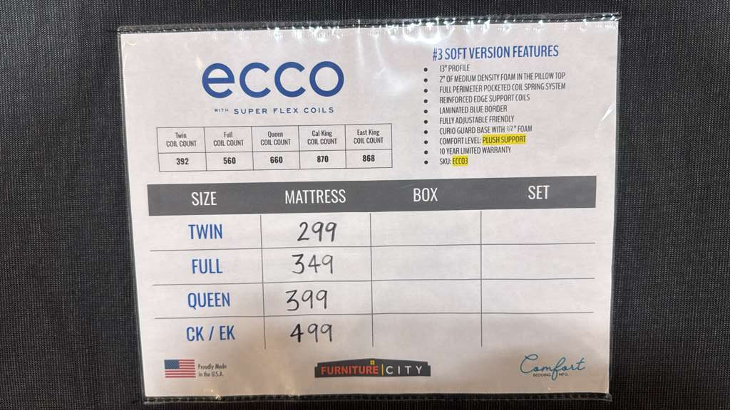 ECCO 13" Pillow Top Mattress - Image 7