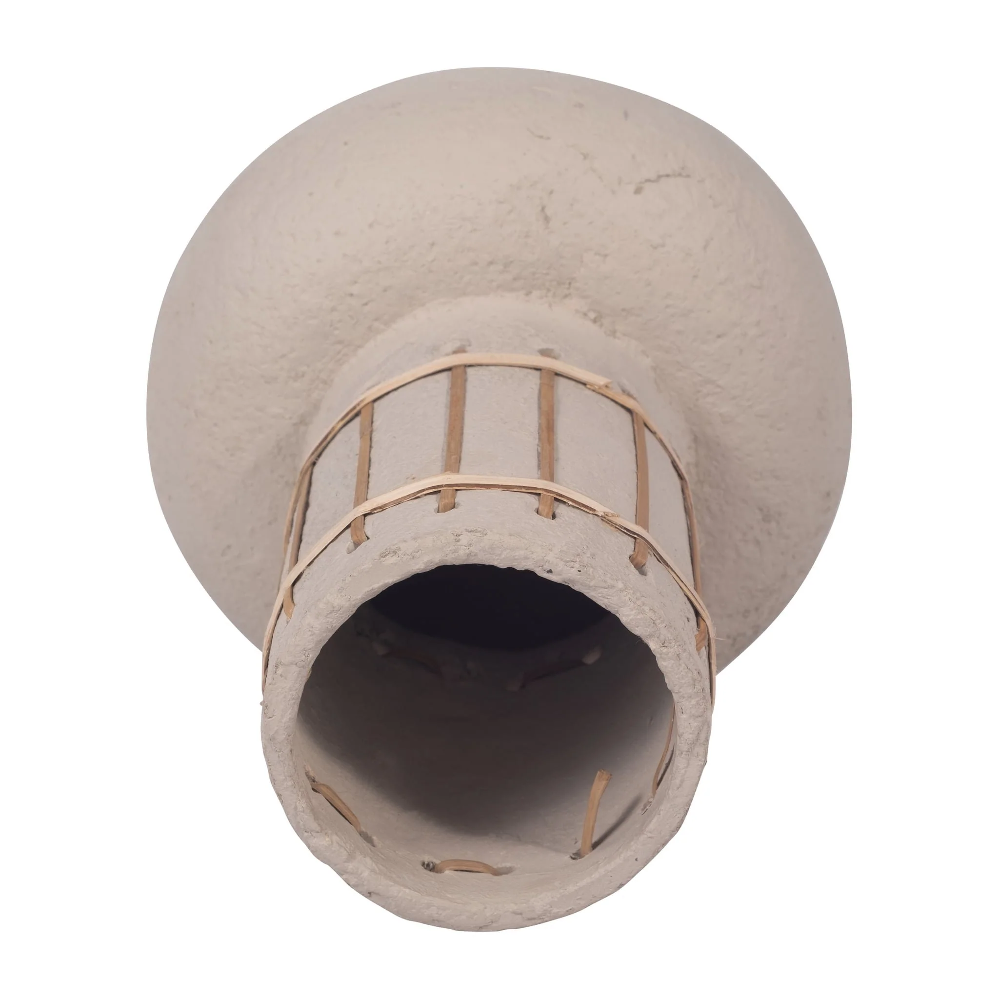 Ecomix, 10" Top Weave Nomad Vase, Ivory - Image 5