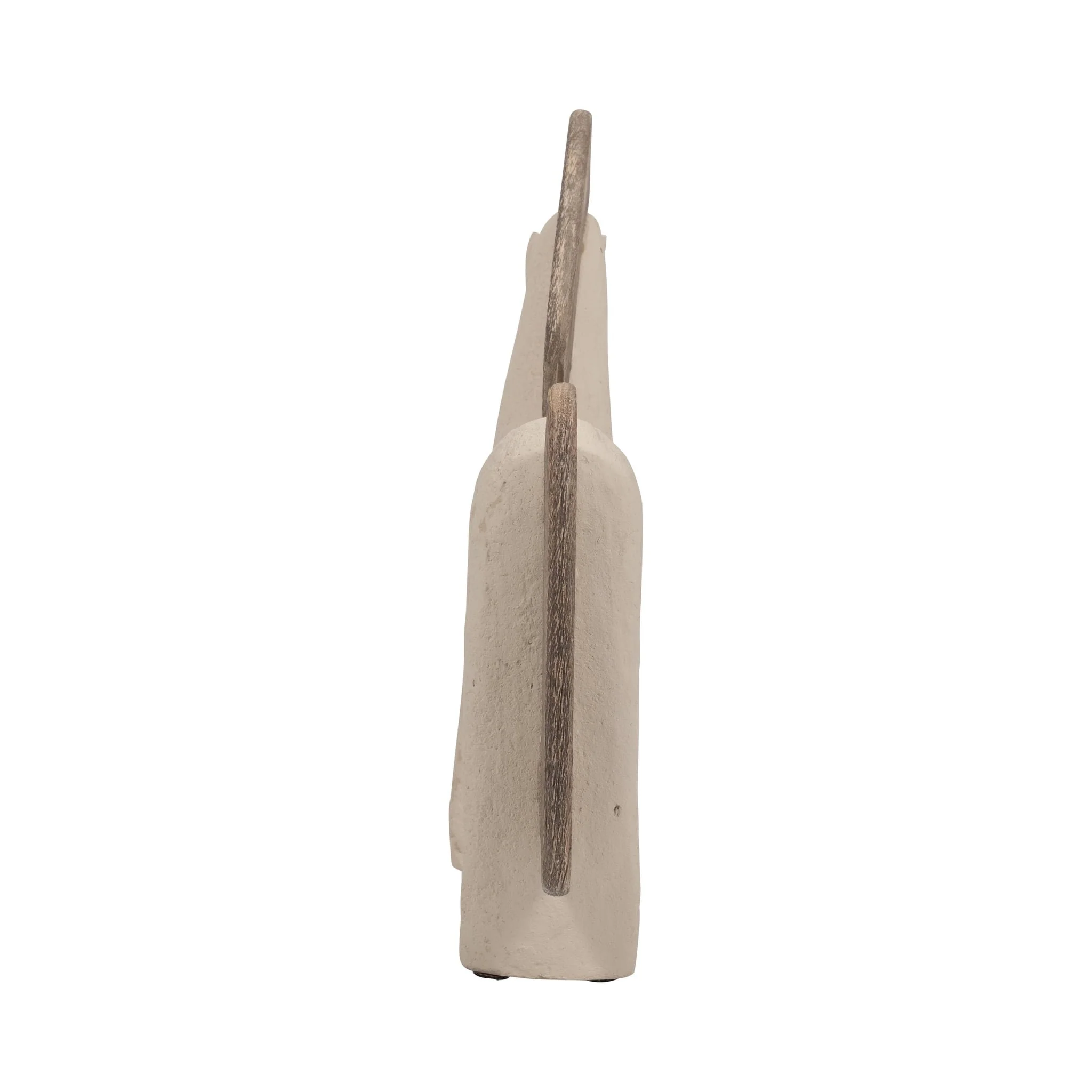 Ecomix, 12" Horse Deco, Ivory - Image 4
