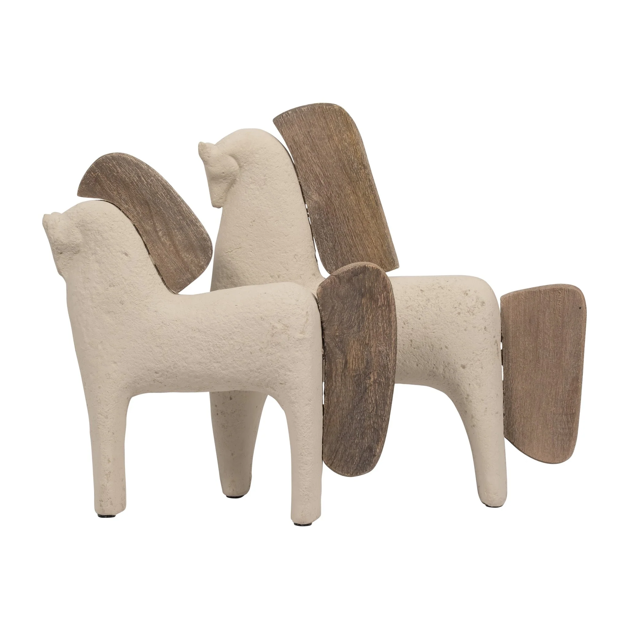 Ecomix, 12" Horse Deco, Ivory - Image 8