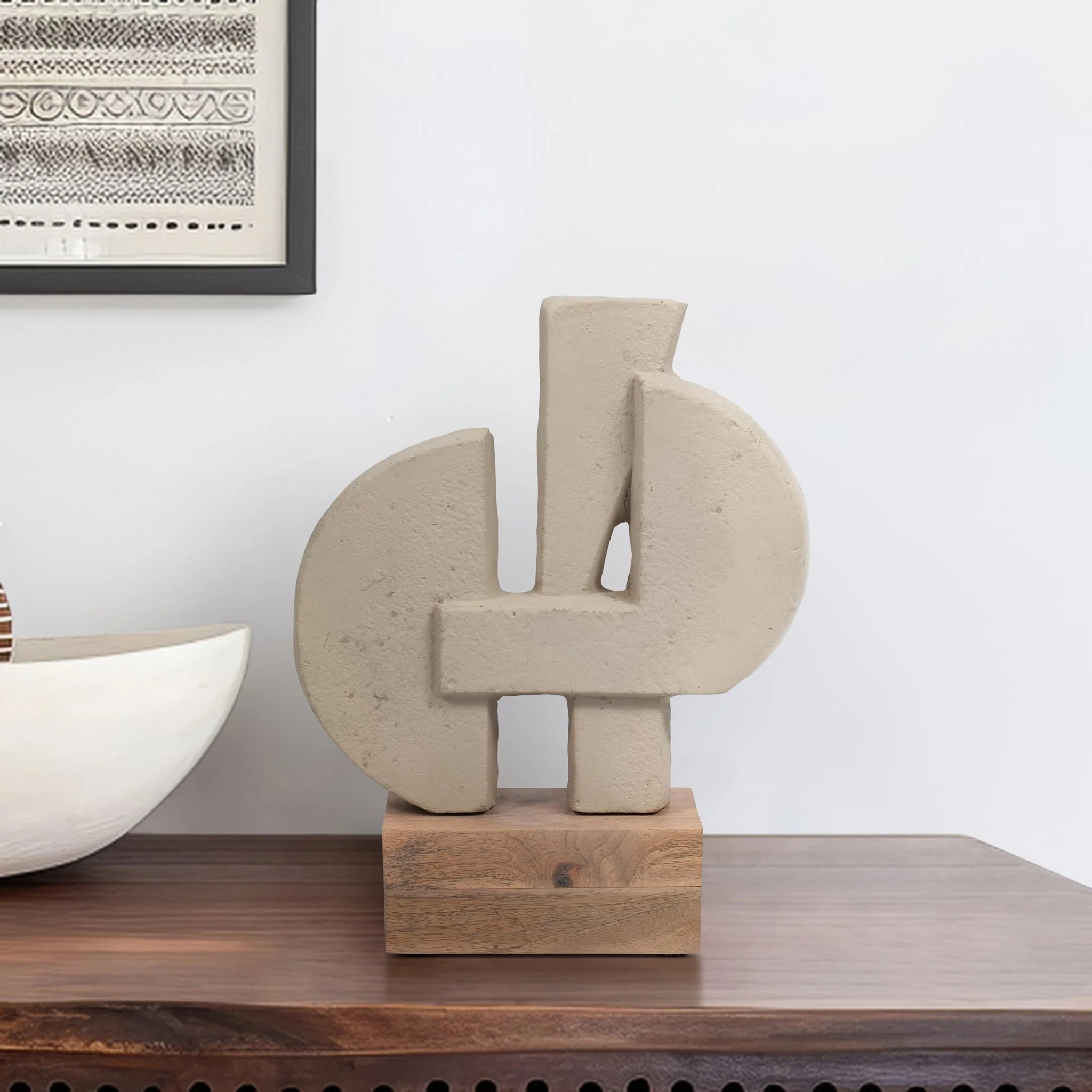 Ecomix, 13" Table Sculpture, Ivory - Image 11