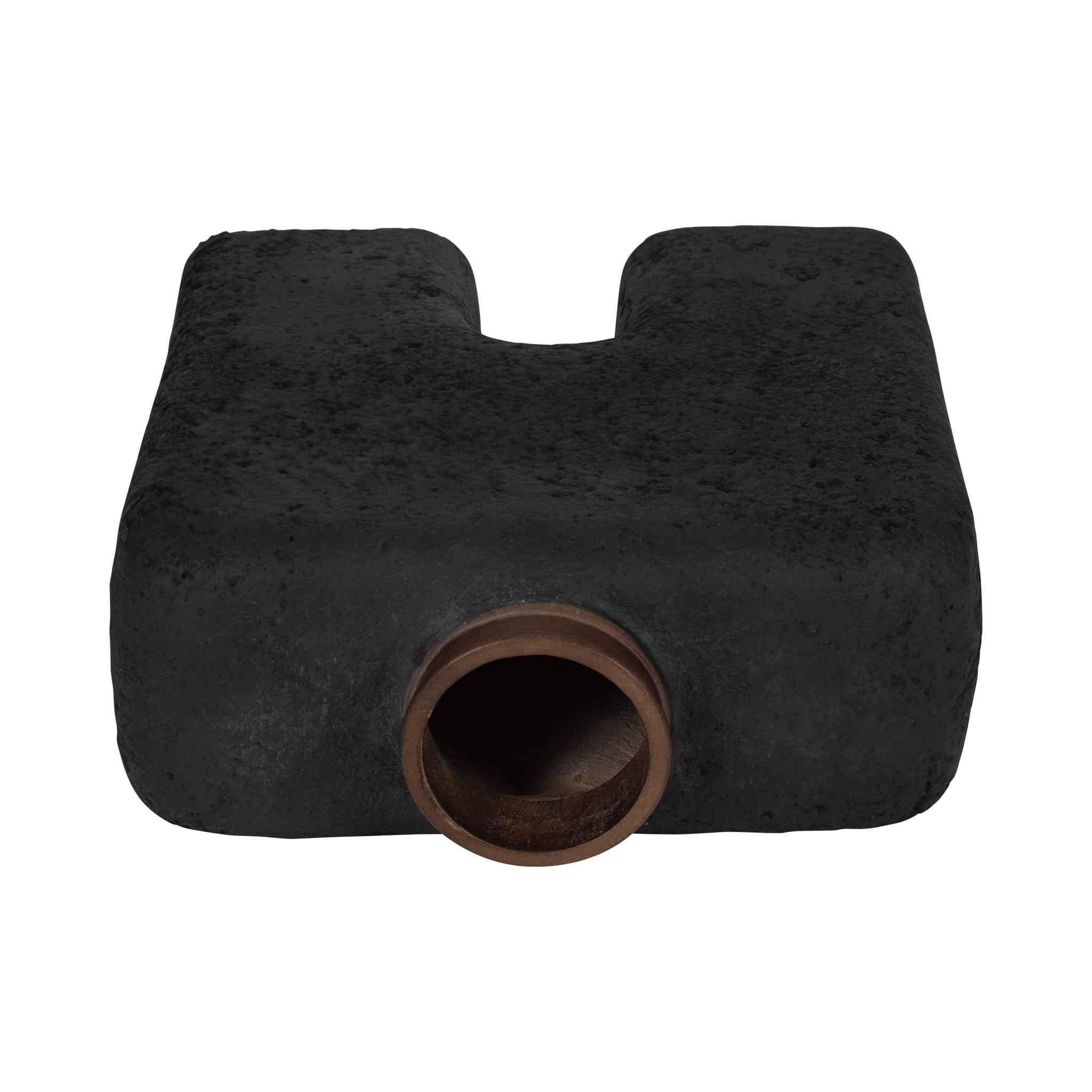 Ecomix, 13"h Abstract Vase, Black - Image 6