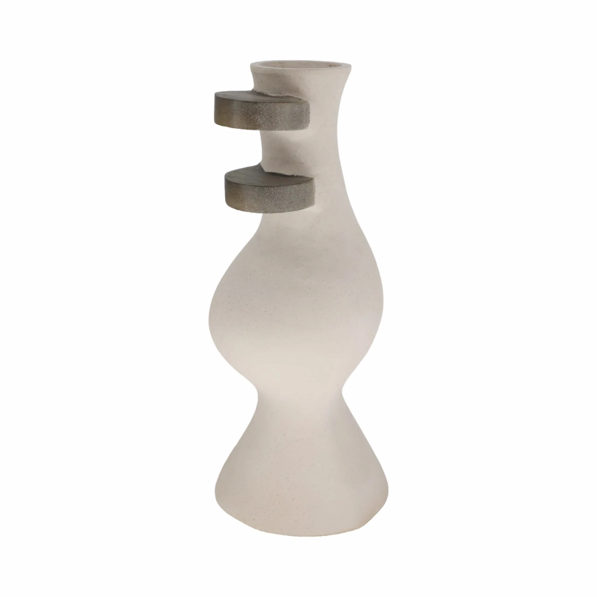 Ecomix, 18" Abstract Vase, Ivory - Image 3