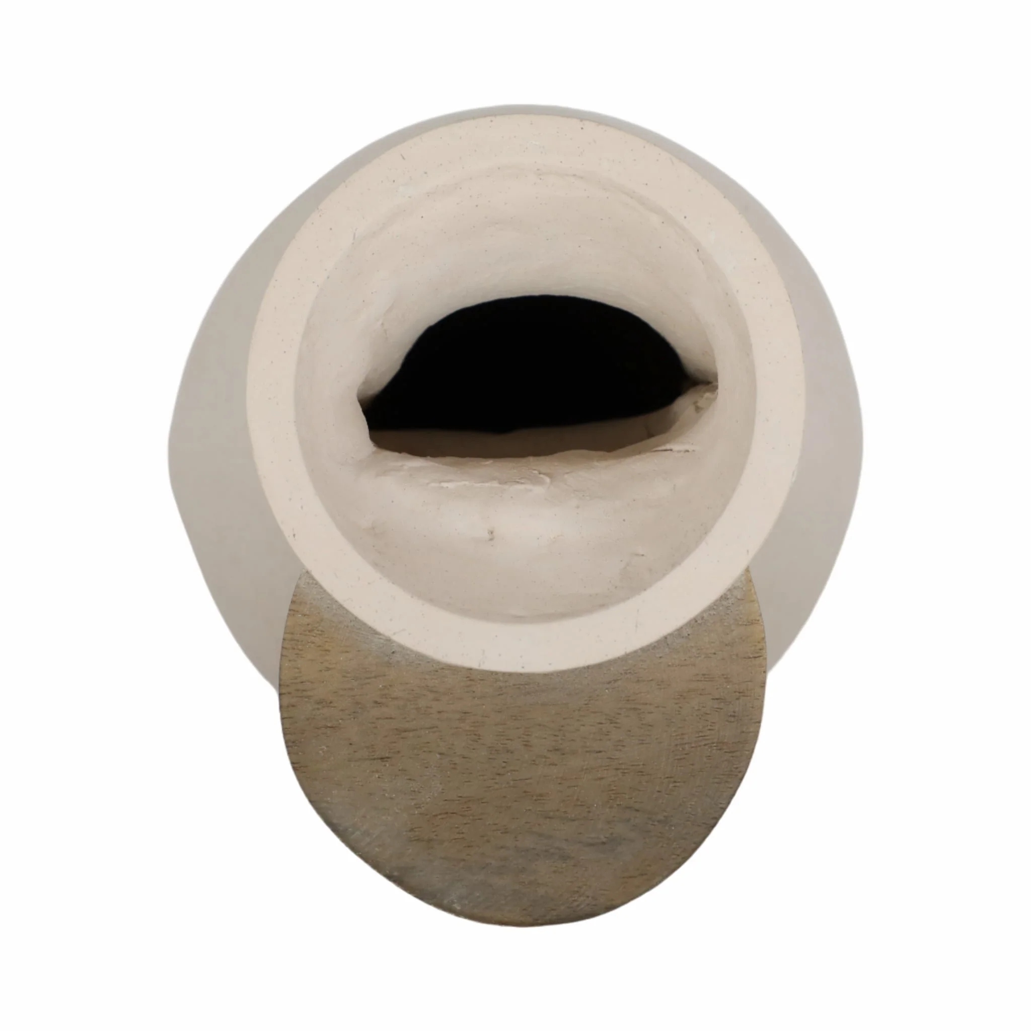 Ecomix, 18" Abstract Vase, Ivory - Image 7