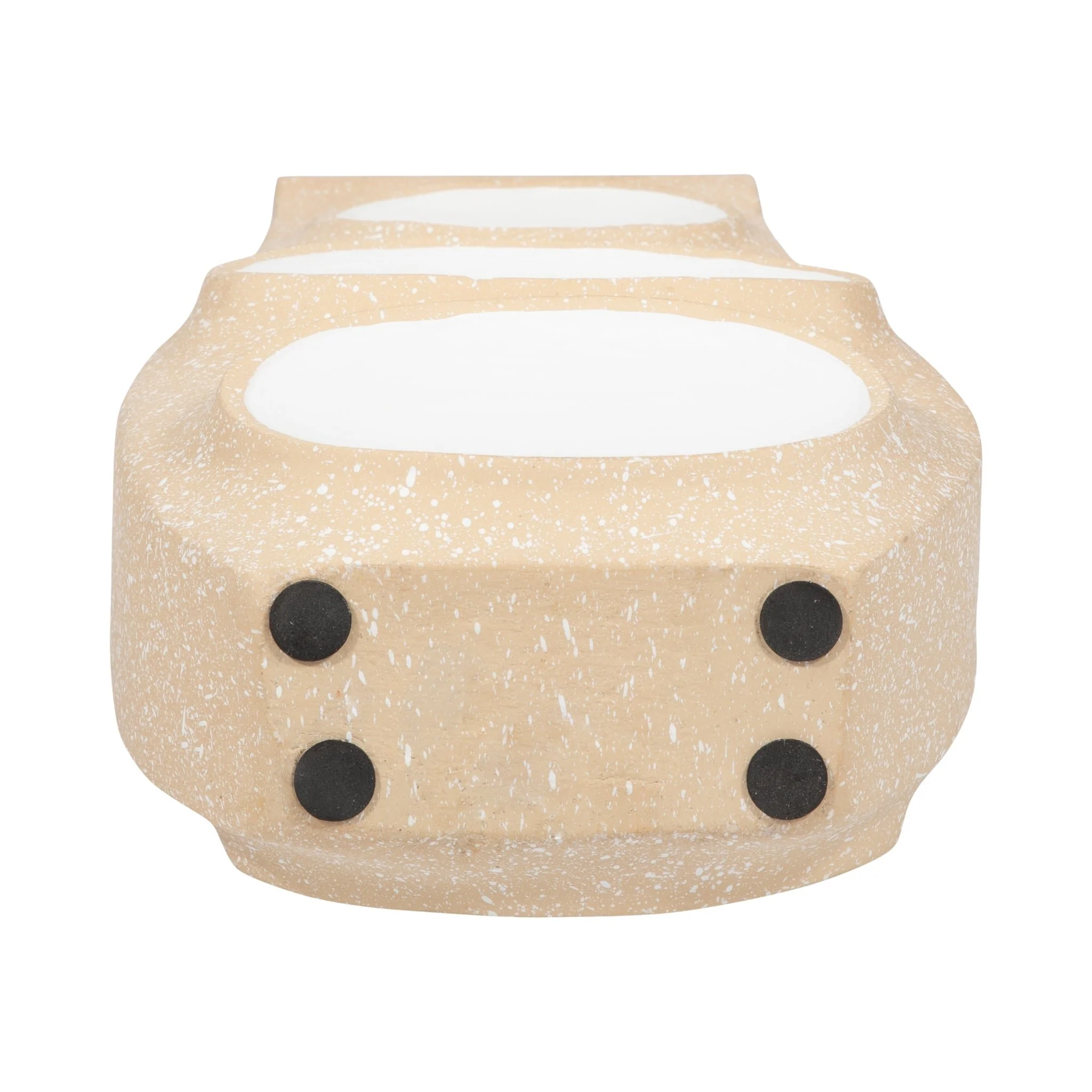 Ecomix, 19" Big Polka Dot Vase, Ivory - Image 7