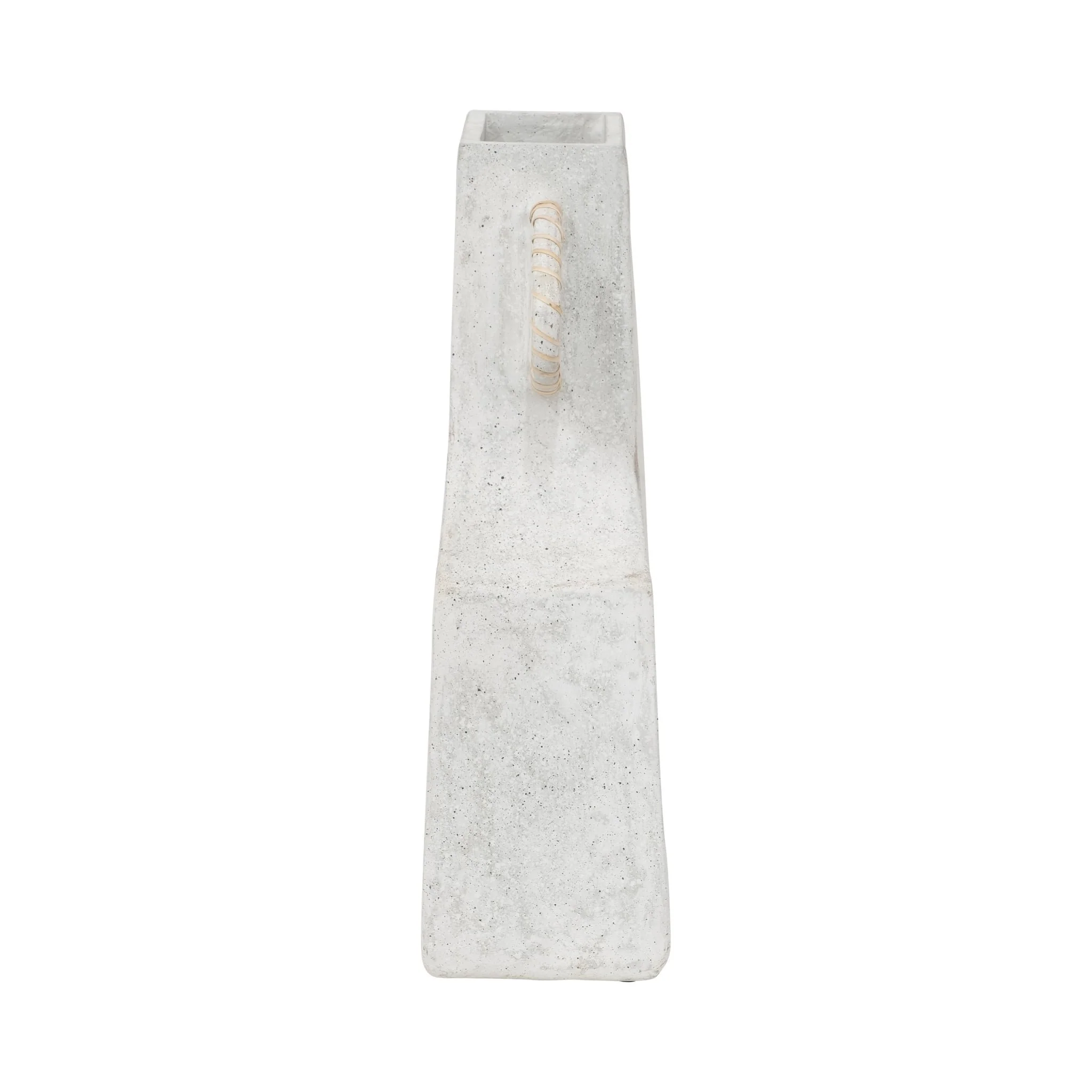 Ecomix, 19"h Abstract Vase, White - Image 3