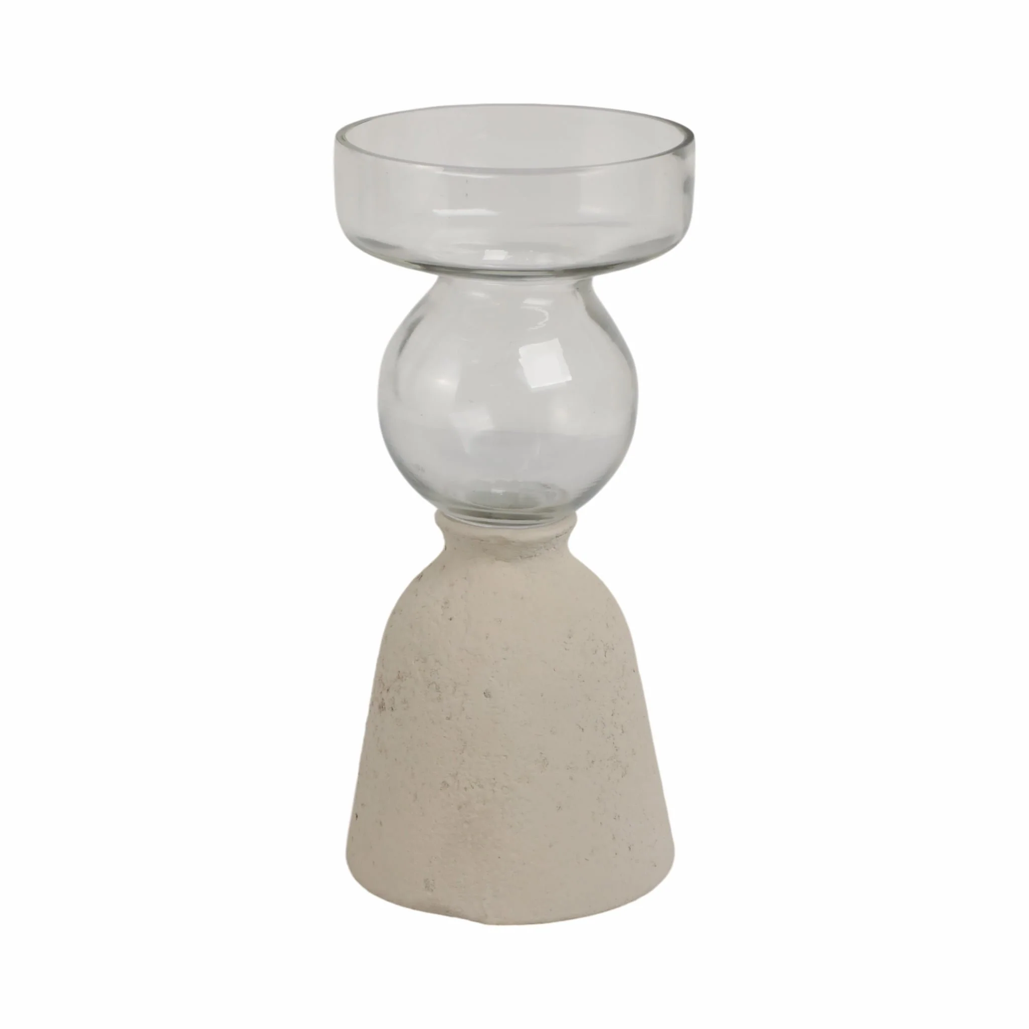 Ecomix/glass, 9" Vase, Ivory - Image 4
