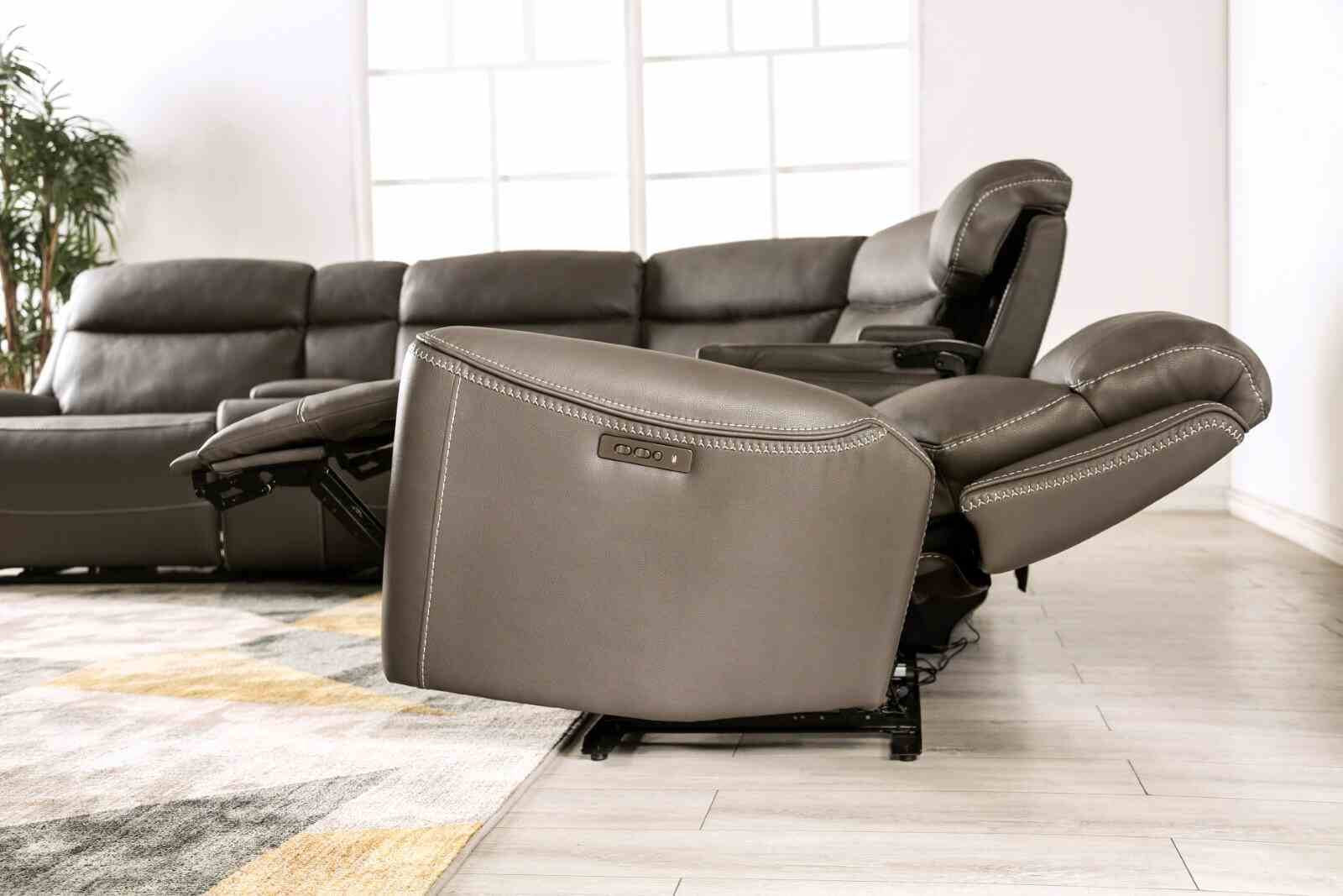 Edmondus Power Sectional, Dark Gray - Image 6