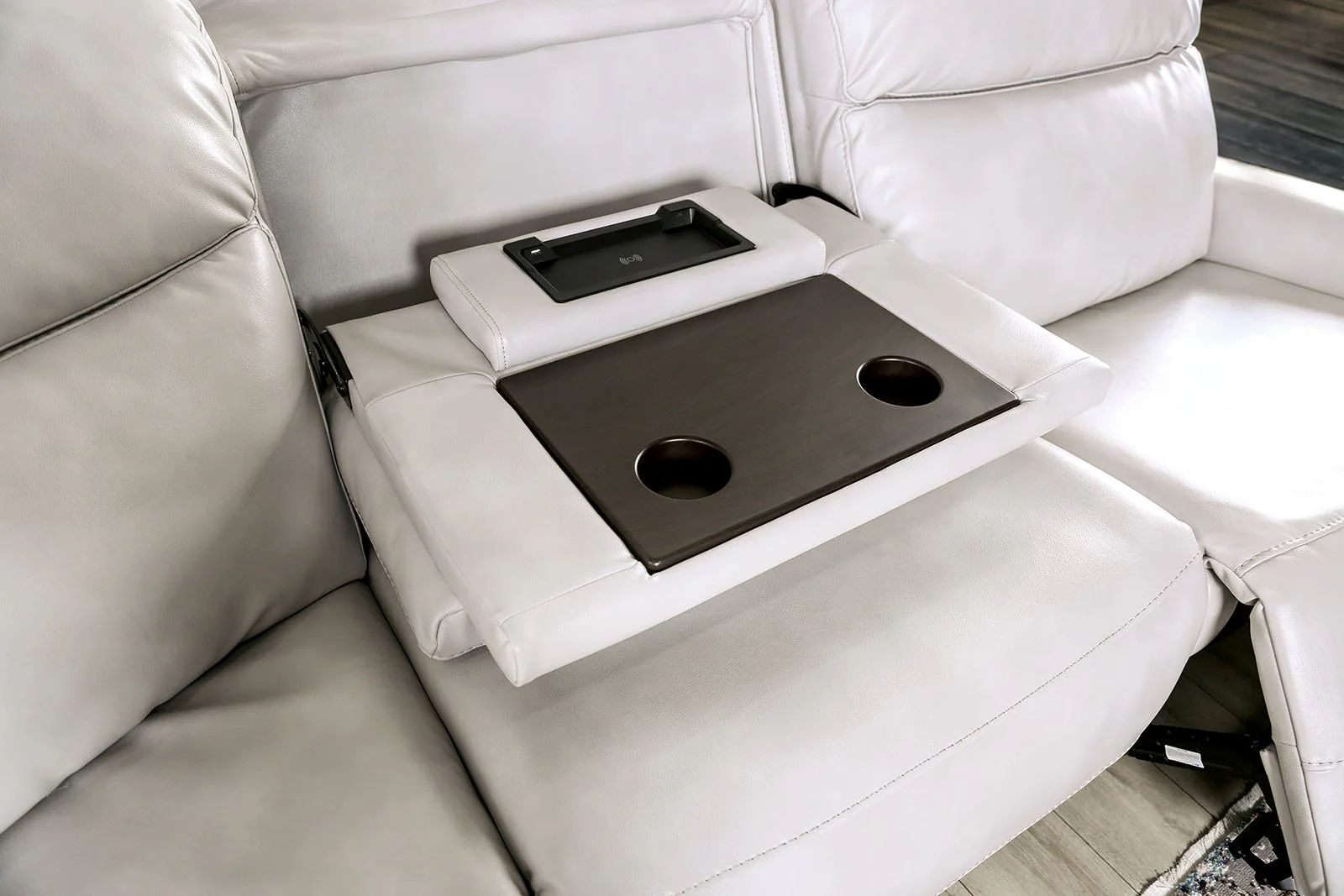 Edmondus Power Sectional, Light Taupe - Image 4