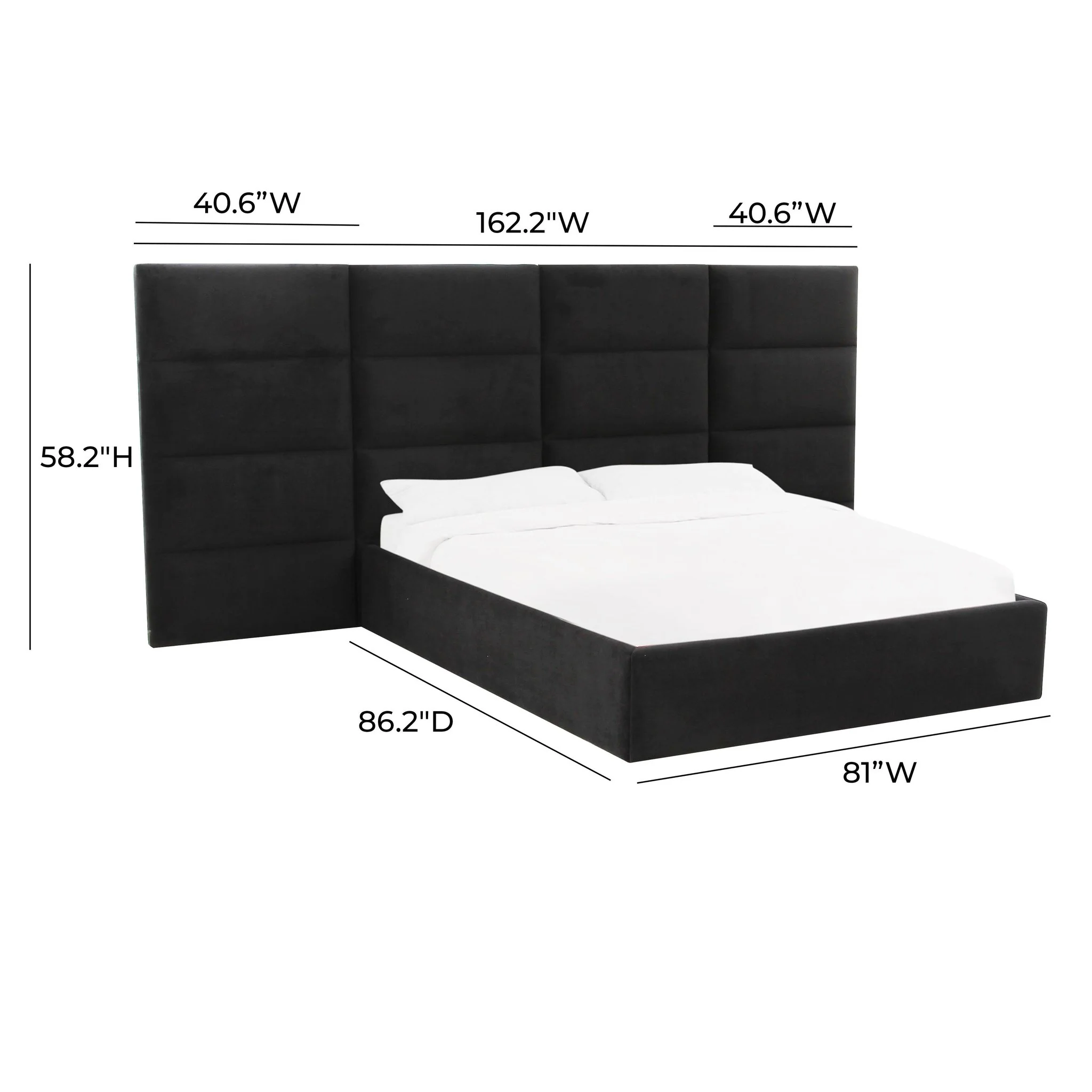 Eliana Black Velvet King Wings (Set of 2) - Image 7