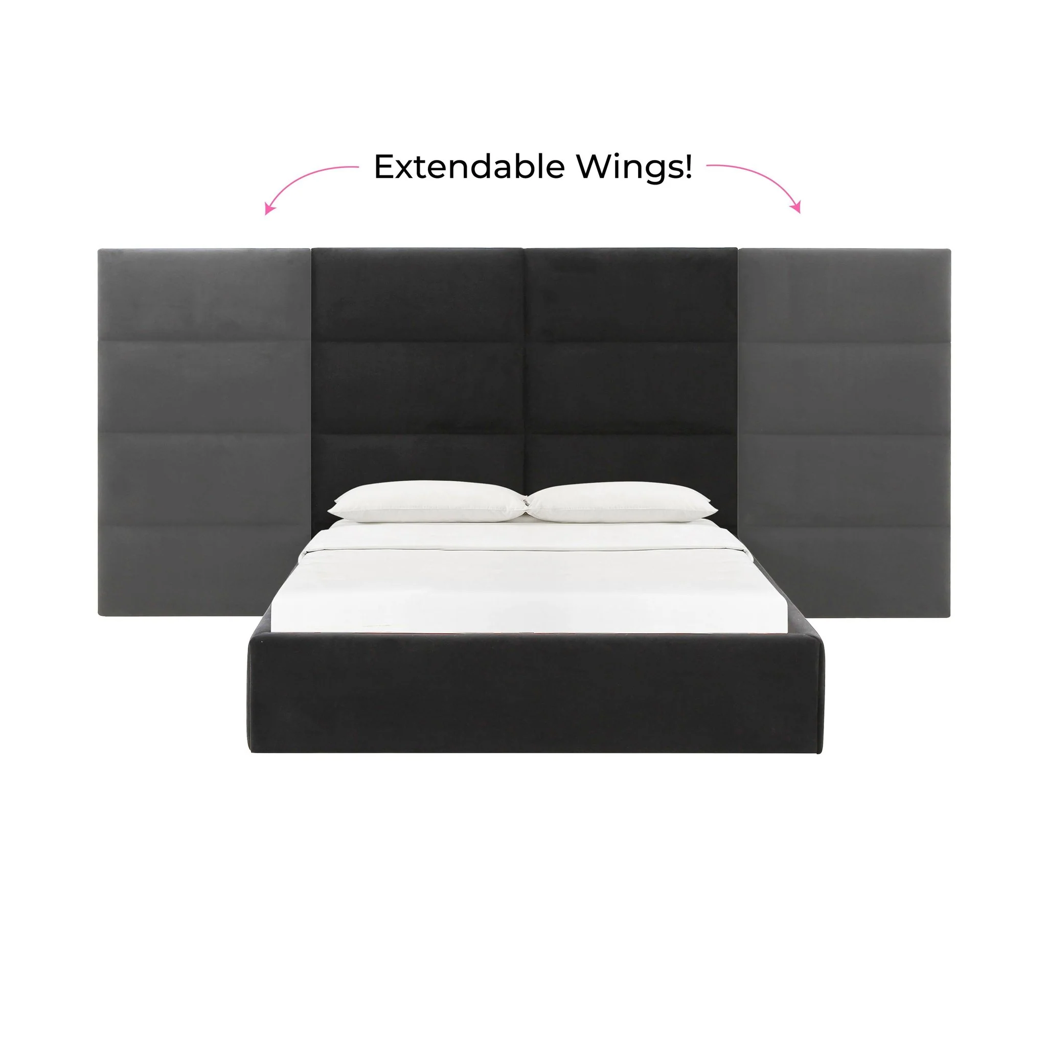 Eliana Black Velvet Queen Wings (Set of 2) - Image 5