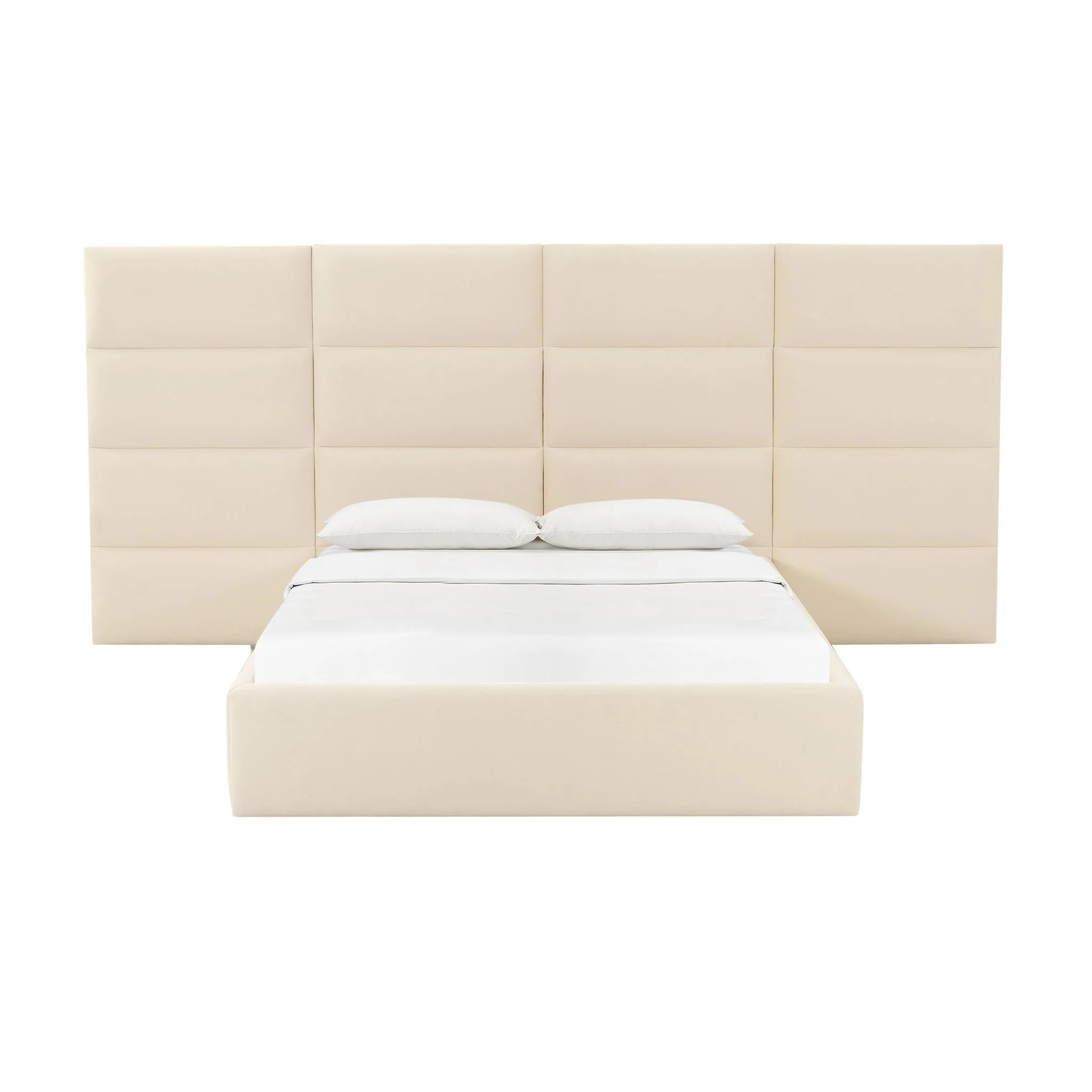 Eliana Cream Velvet Queen Wings (Set of 2) - Image 4
