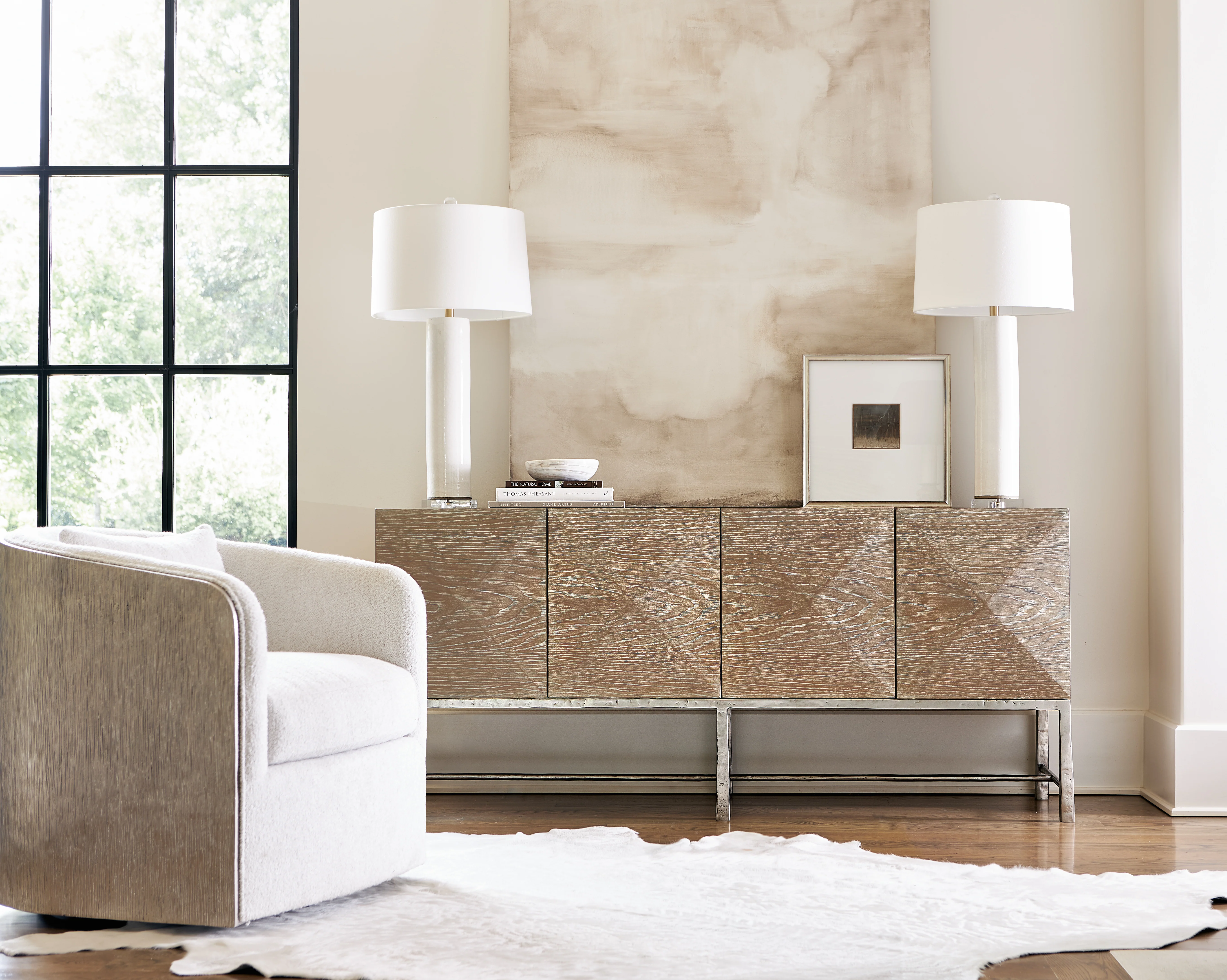 Eliot Fabric Swivel Chair - Image 11