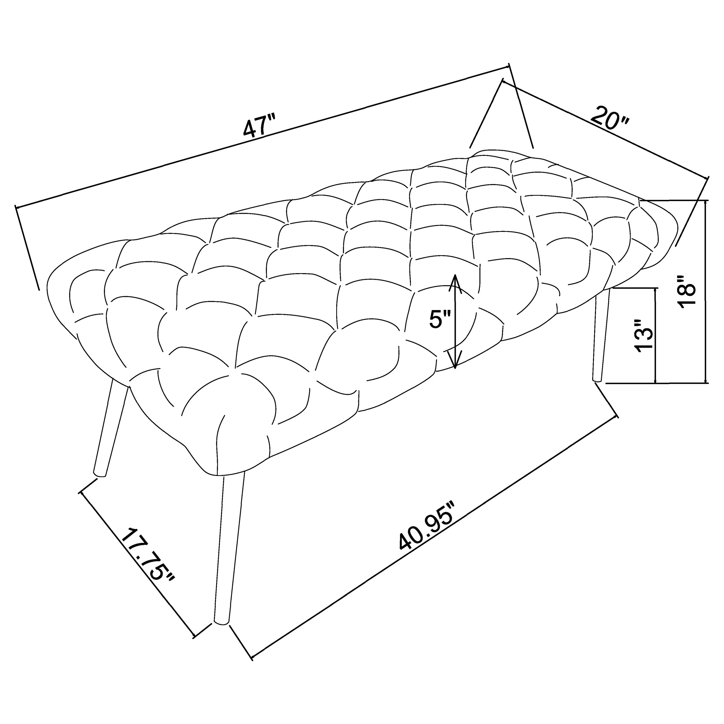 Ella Accent Bench - Image 12