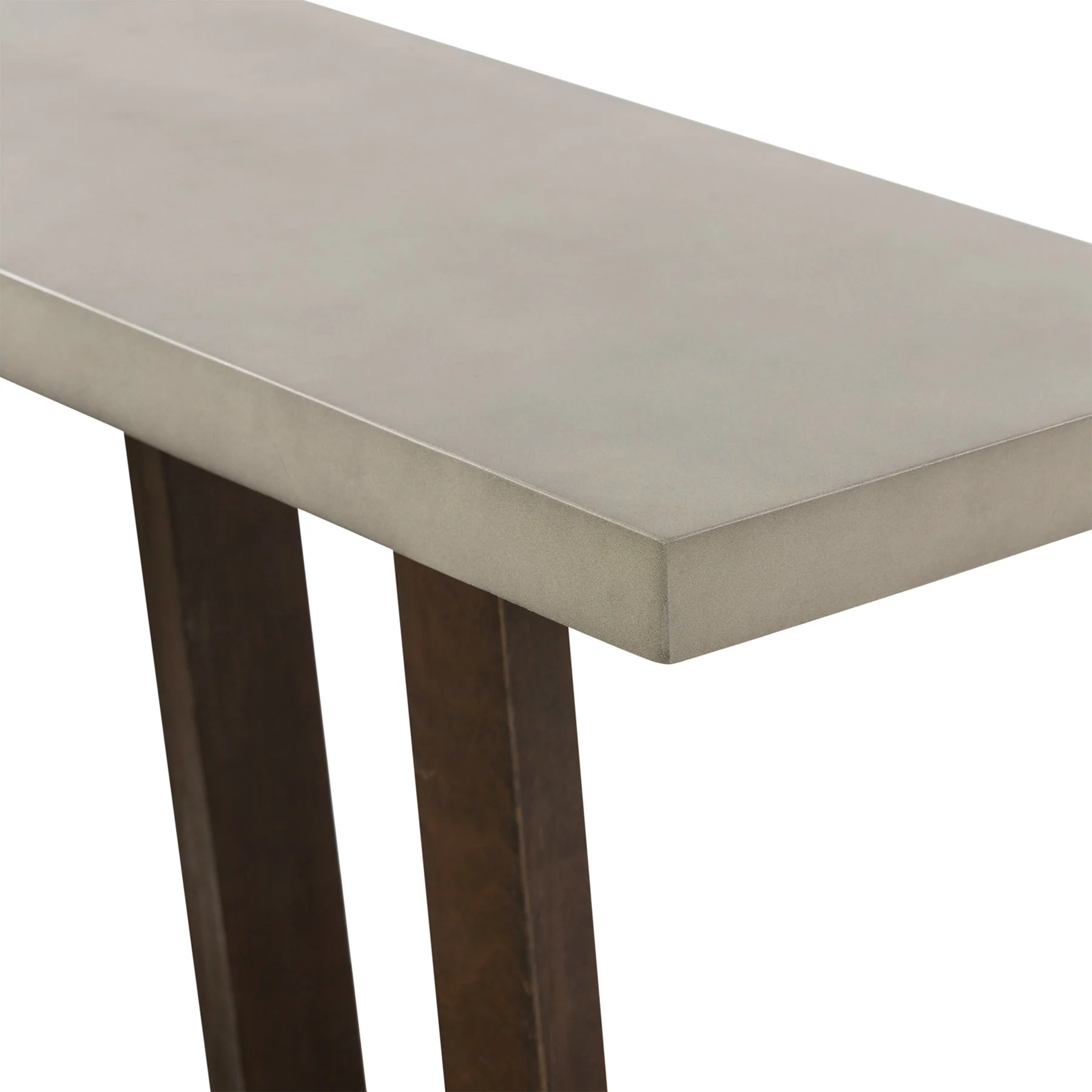 Elodie Gray Concrete and Dark Gray Oak Rectangle Console Table - Image 4