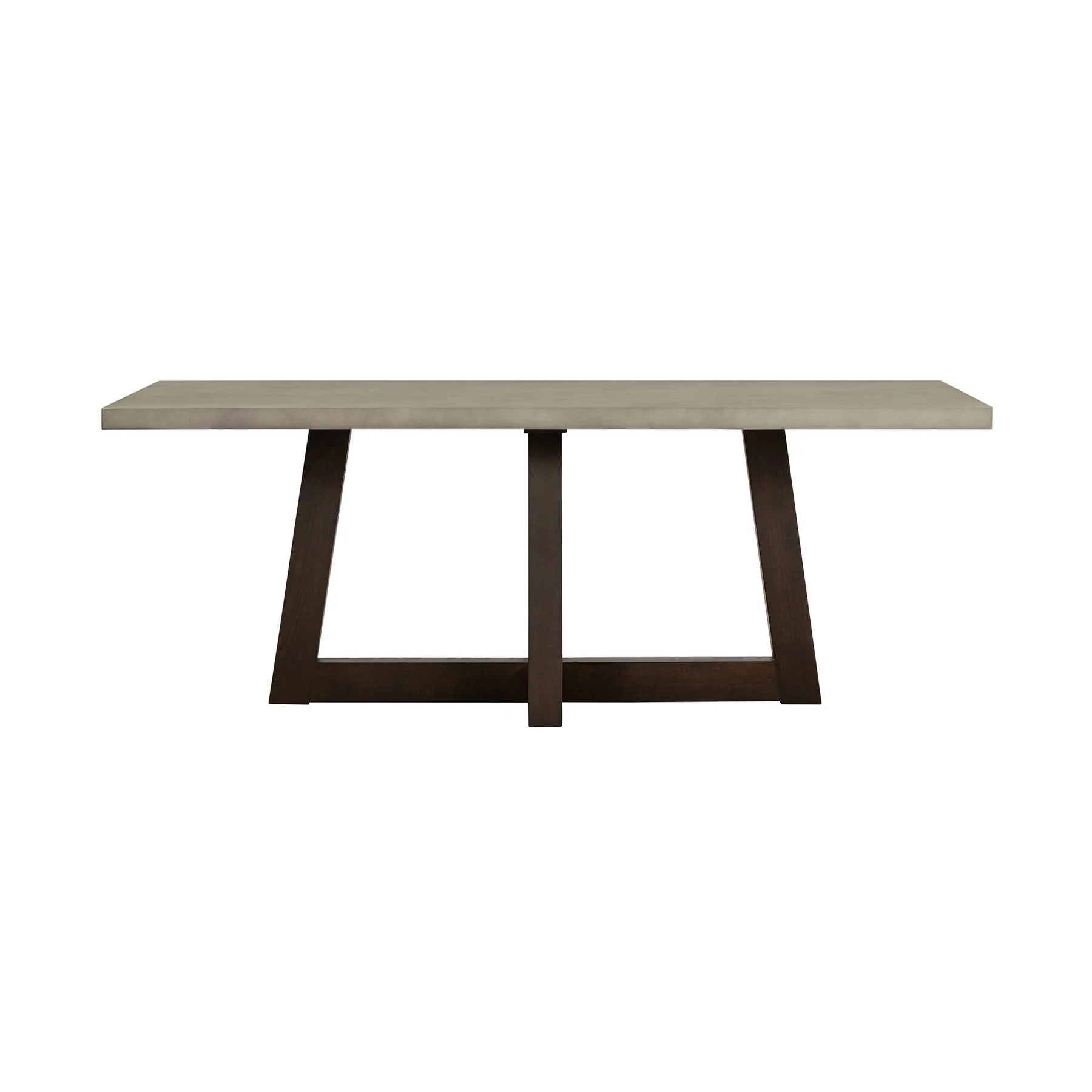 Elodie Gray Concrete and Dark Gray Oak Rectangle Dining Table - Image 2