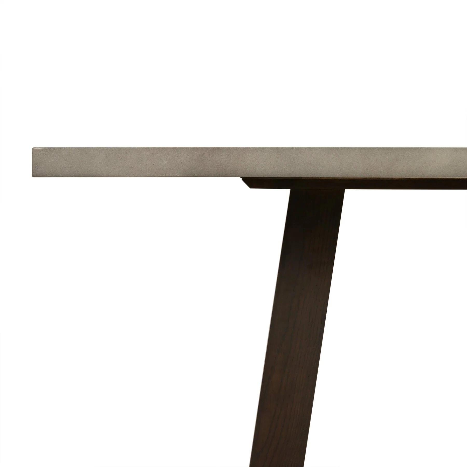 Elodie Gray Concrete and Dark Gray Oak Rectangle Dining Table - Image 5